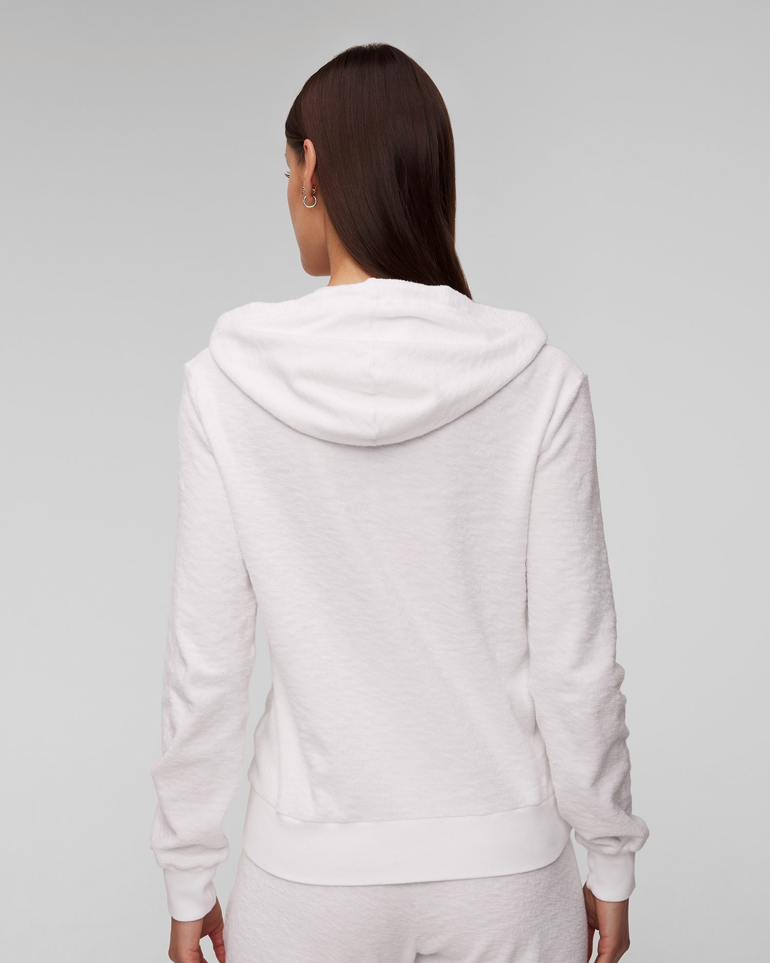 Bílá dámská mikina s kapucí Deha