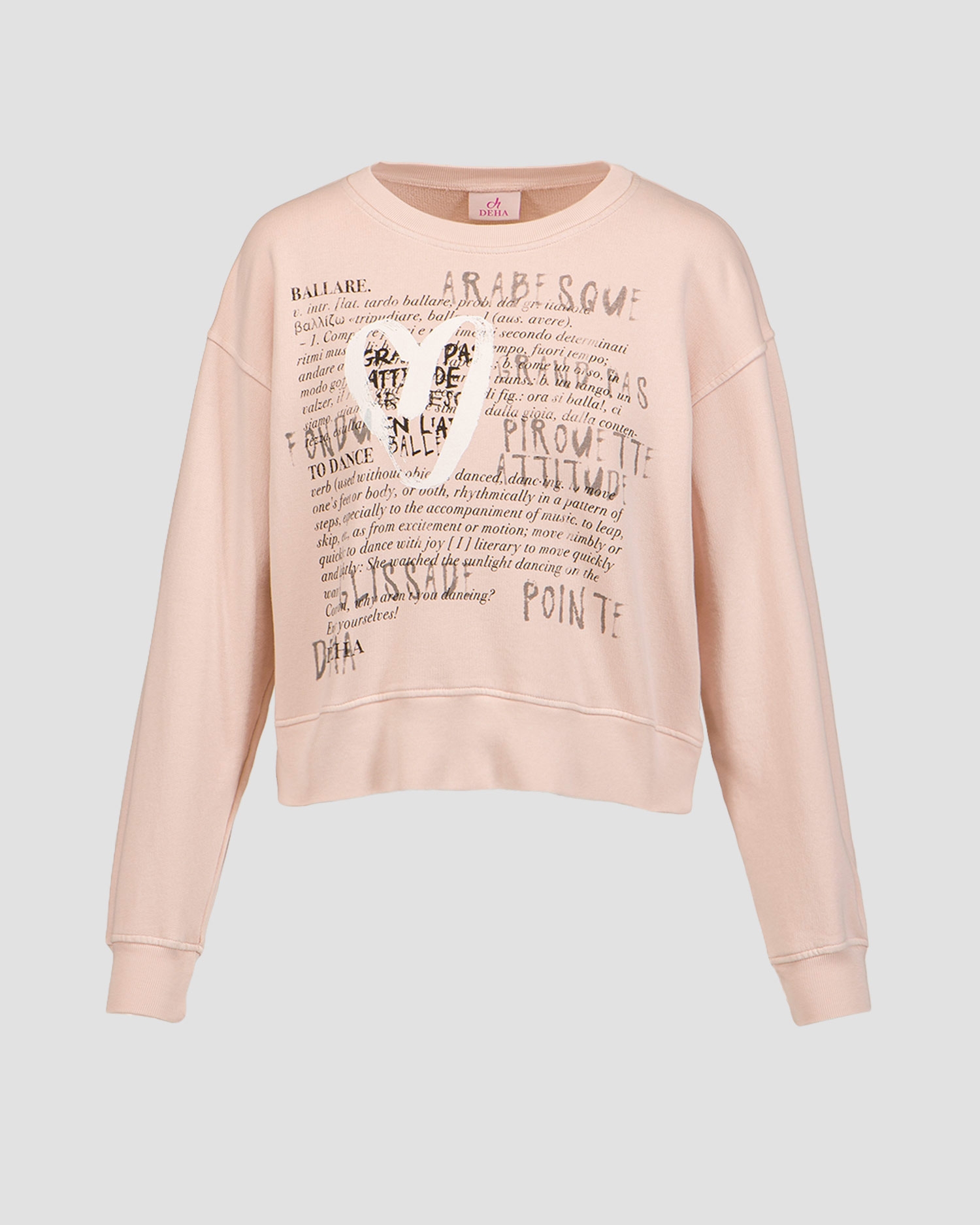 Růžová dámská mikina Deha