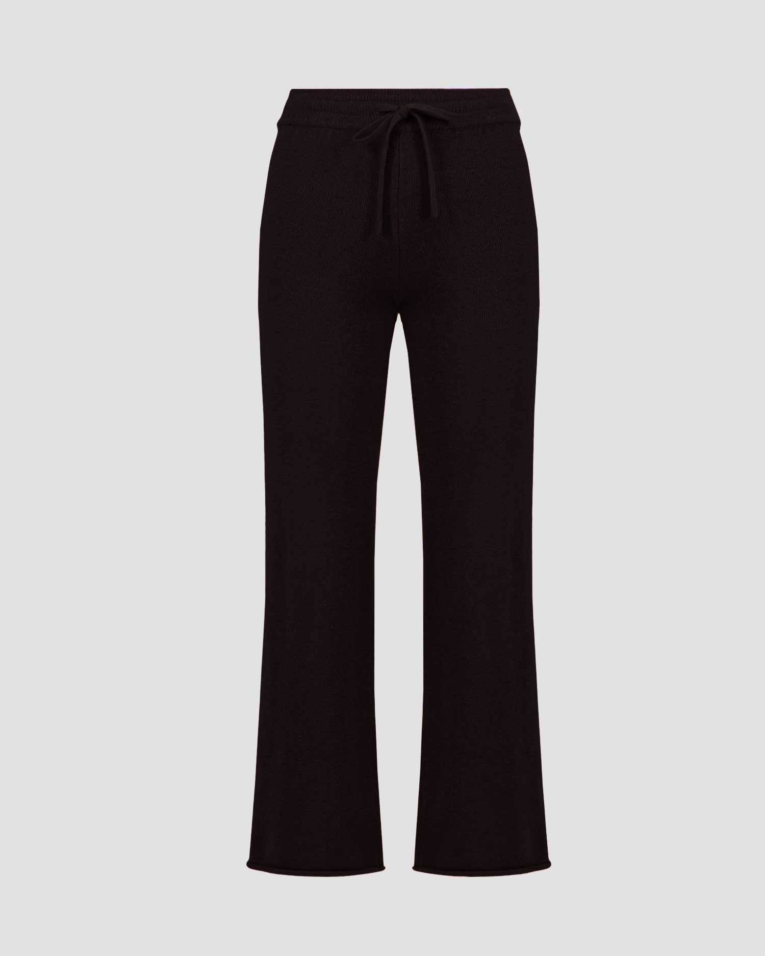 Women's black knit-fabric trousers Deha, Color/Pattern: Czarny