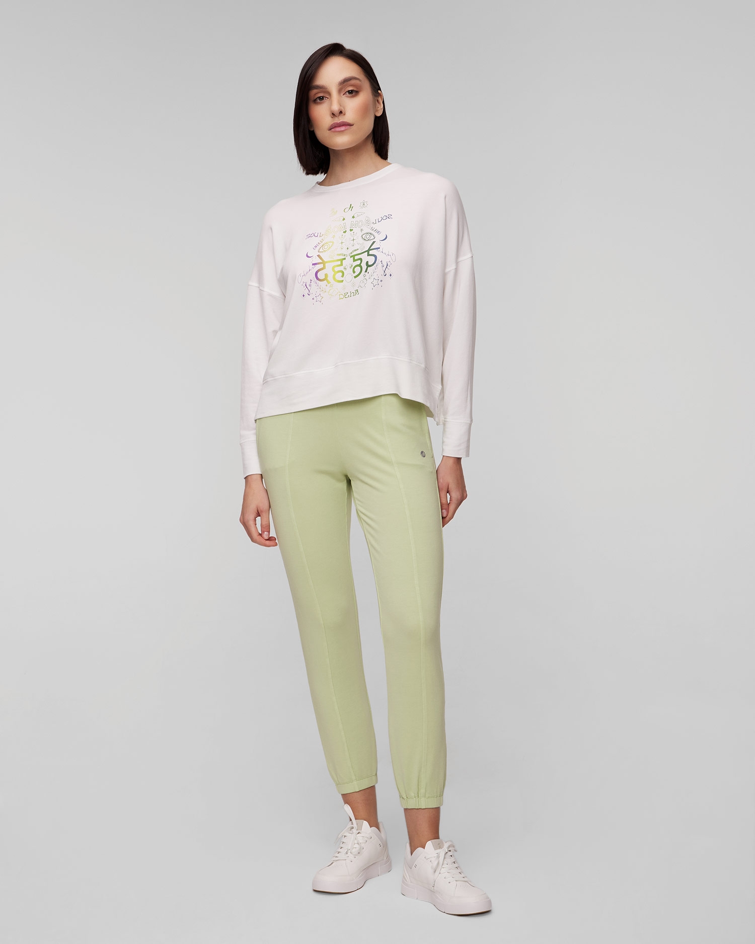 Dámské zelené kalhoty Deha