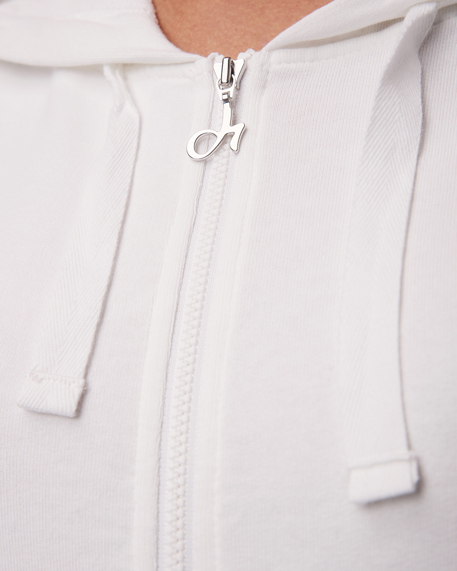 Bílá dámská mikina s kapucou Deha