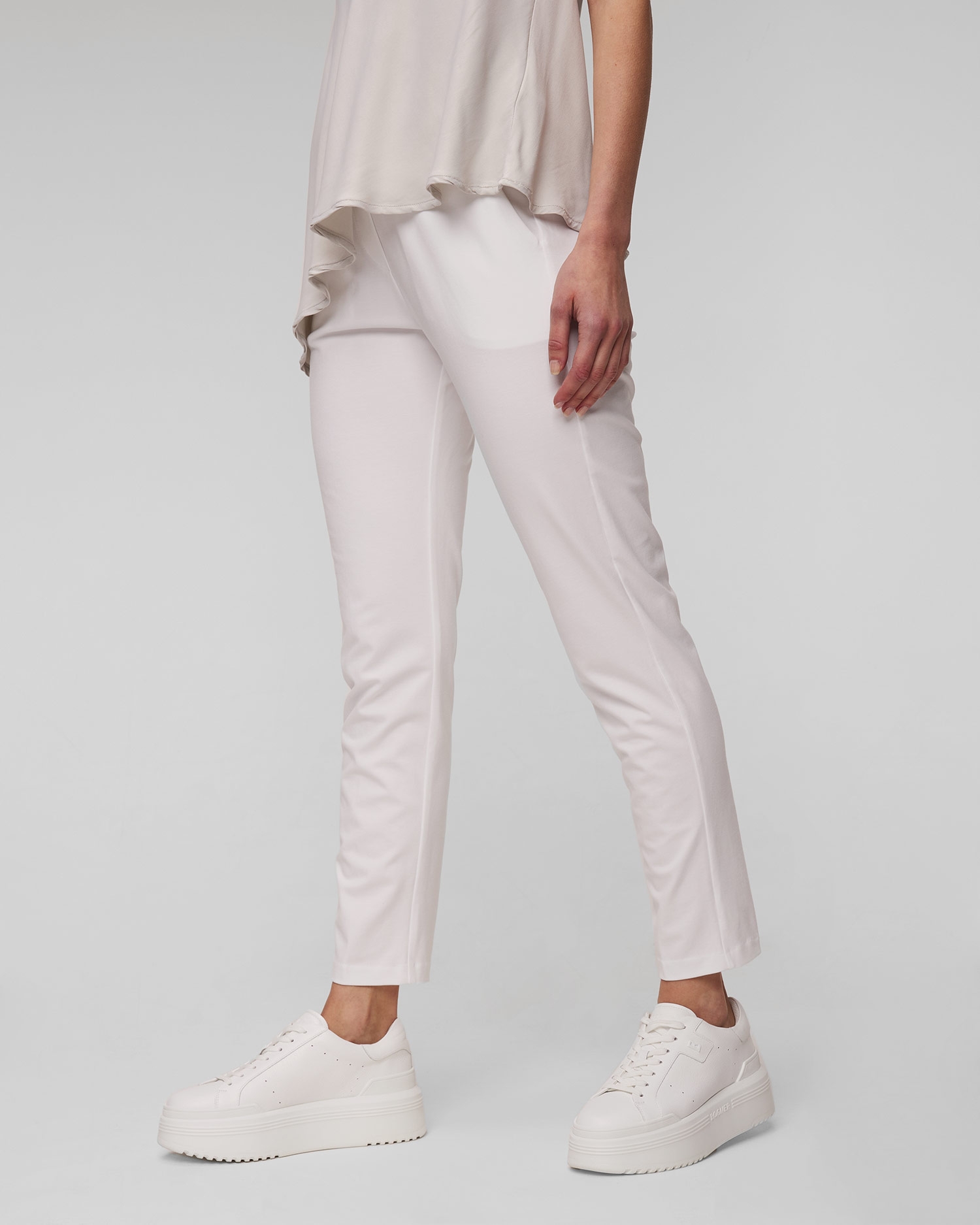 Bílé dámské kalhoty Deha