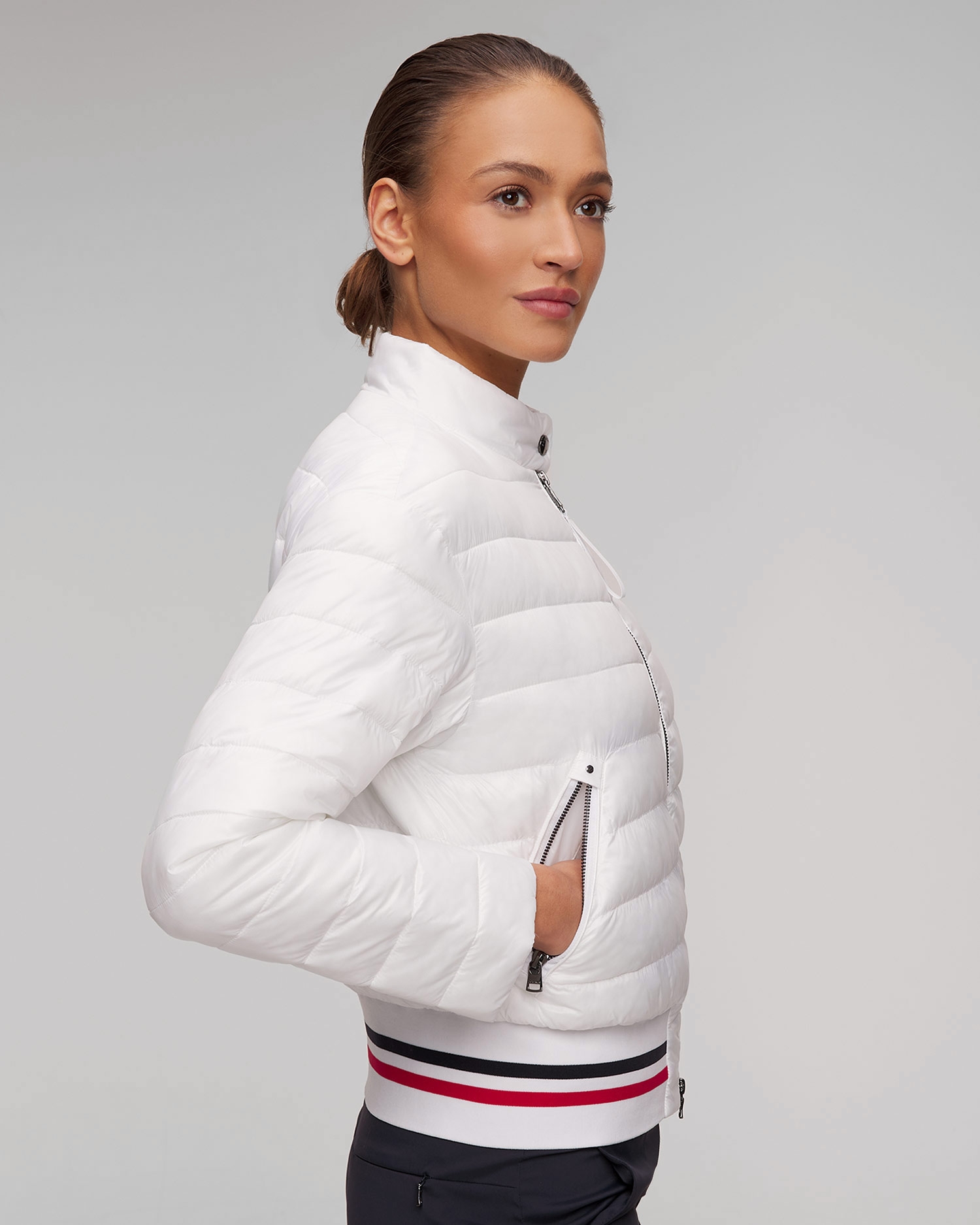 Bílá dámská prošívaná bunda BOGNER Kosy