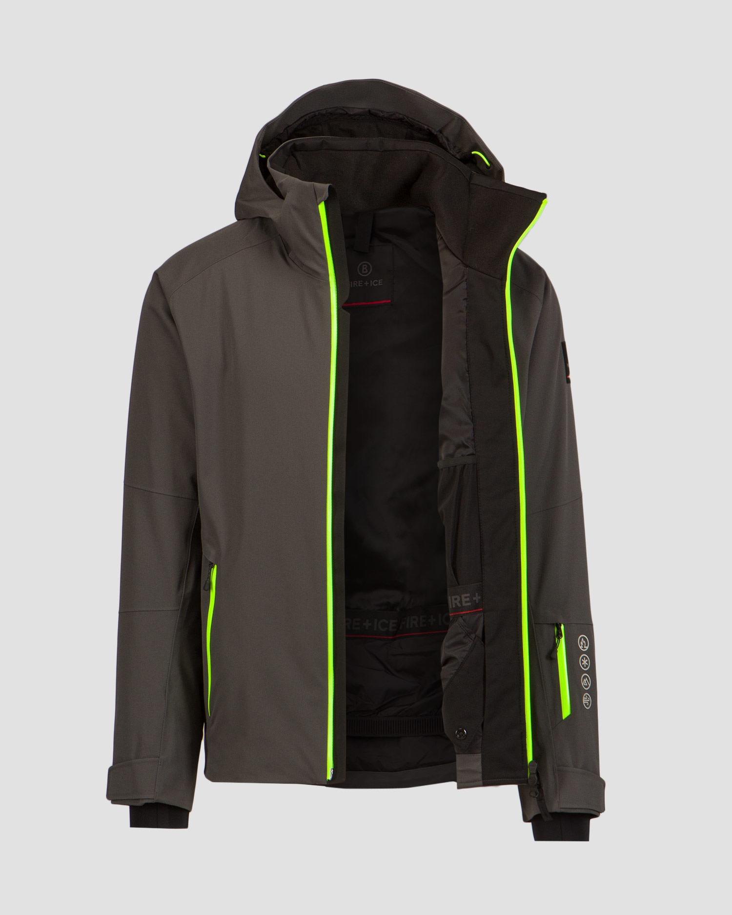 Šedá pánská lyžařská bunda BOGNER FIRE+ICE Eason3-T