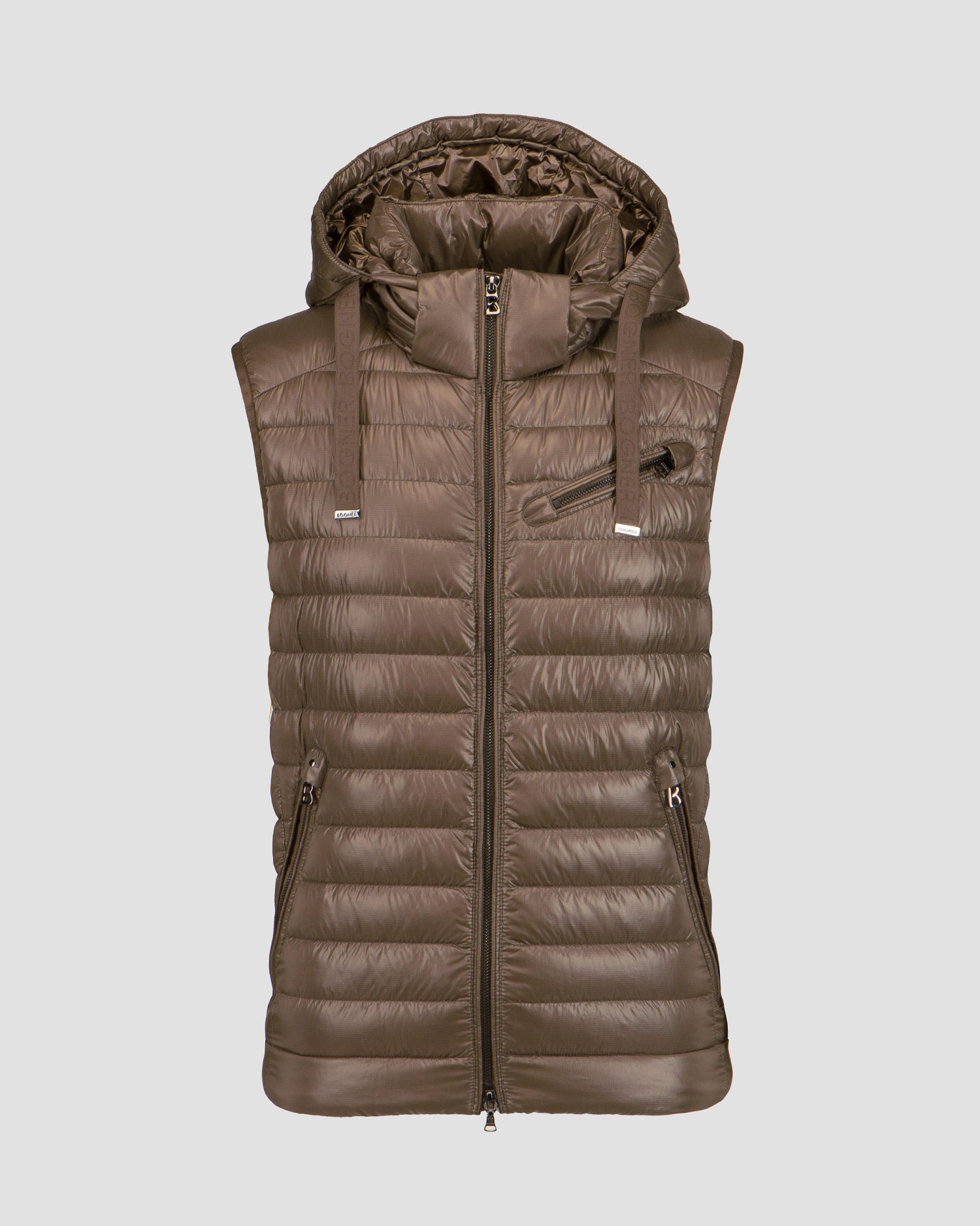 Hnědá prošívaná pánská vesta BOGNER Lonne-D1