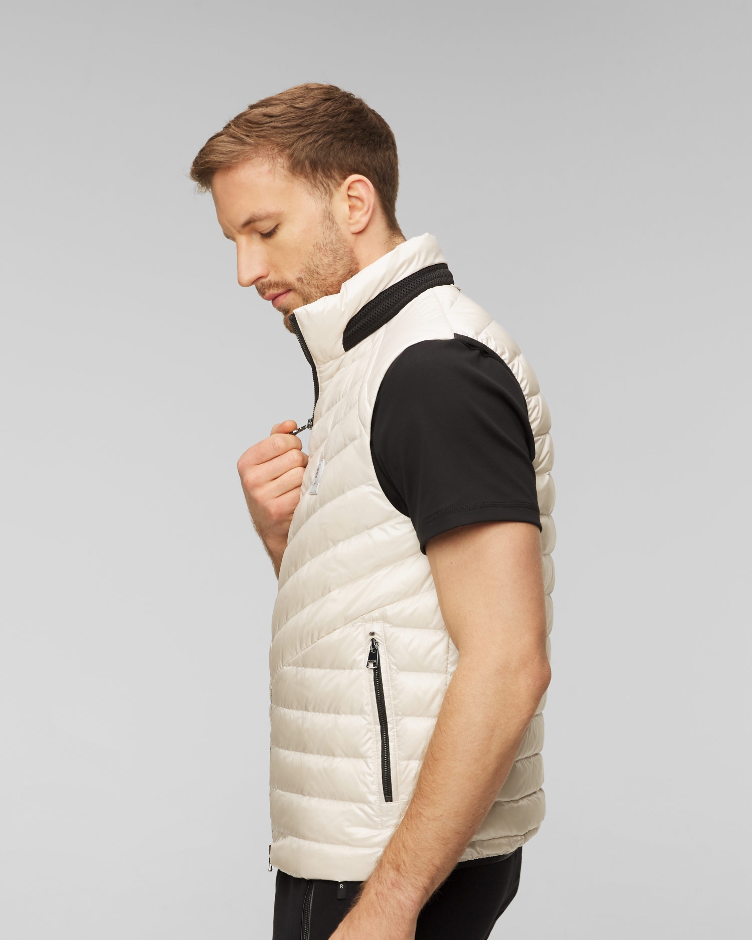 Bílá pánská prošívaná vesta BOGNER Lasse-D2