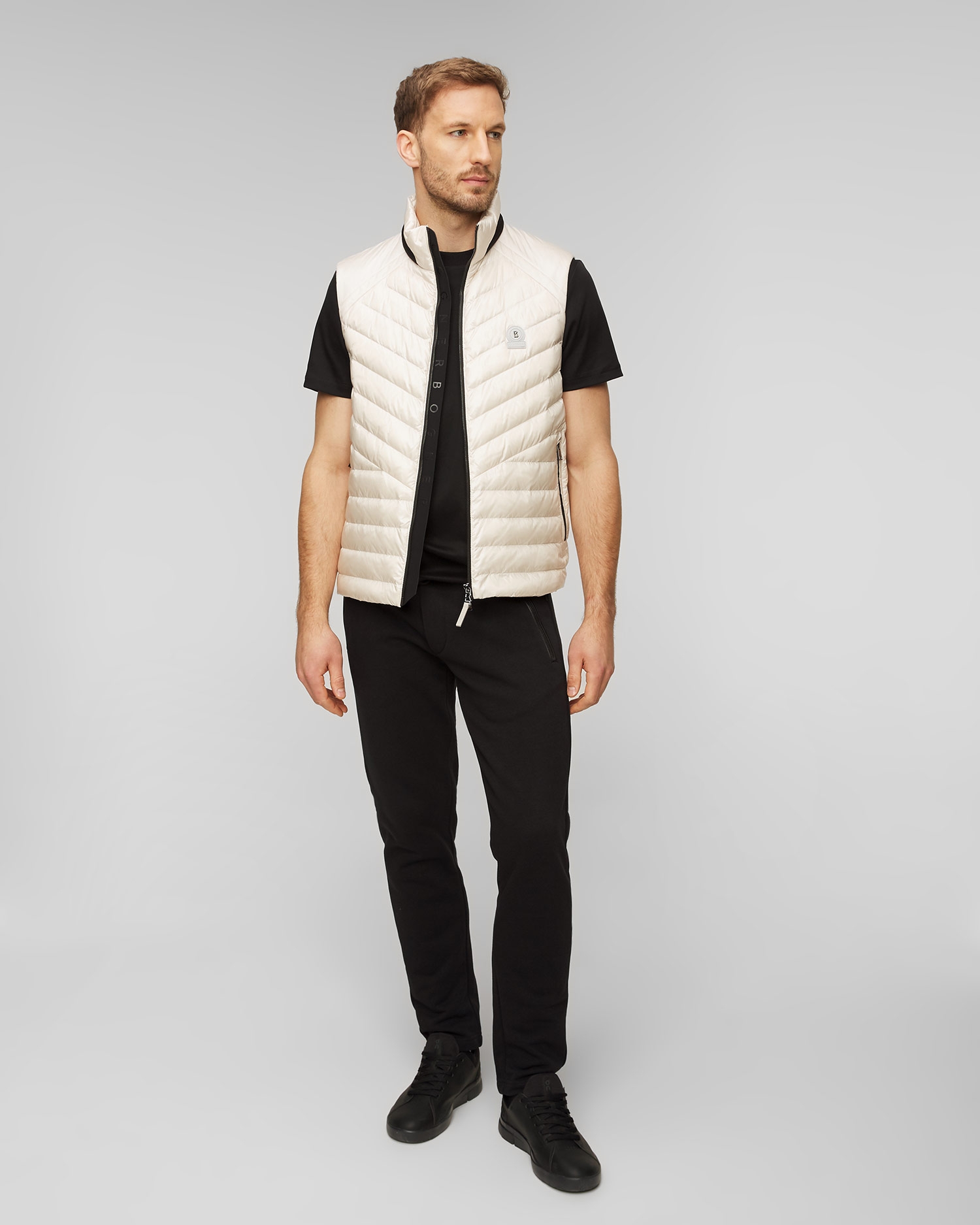 Bílá pánská prošívaná vesta BOGNER Lasse-D2