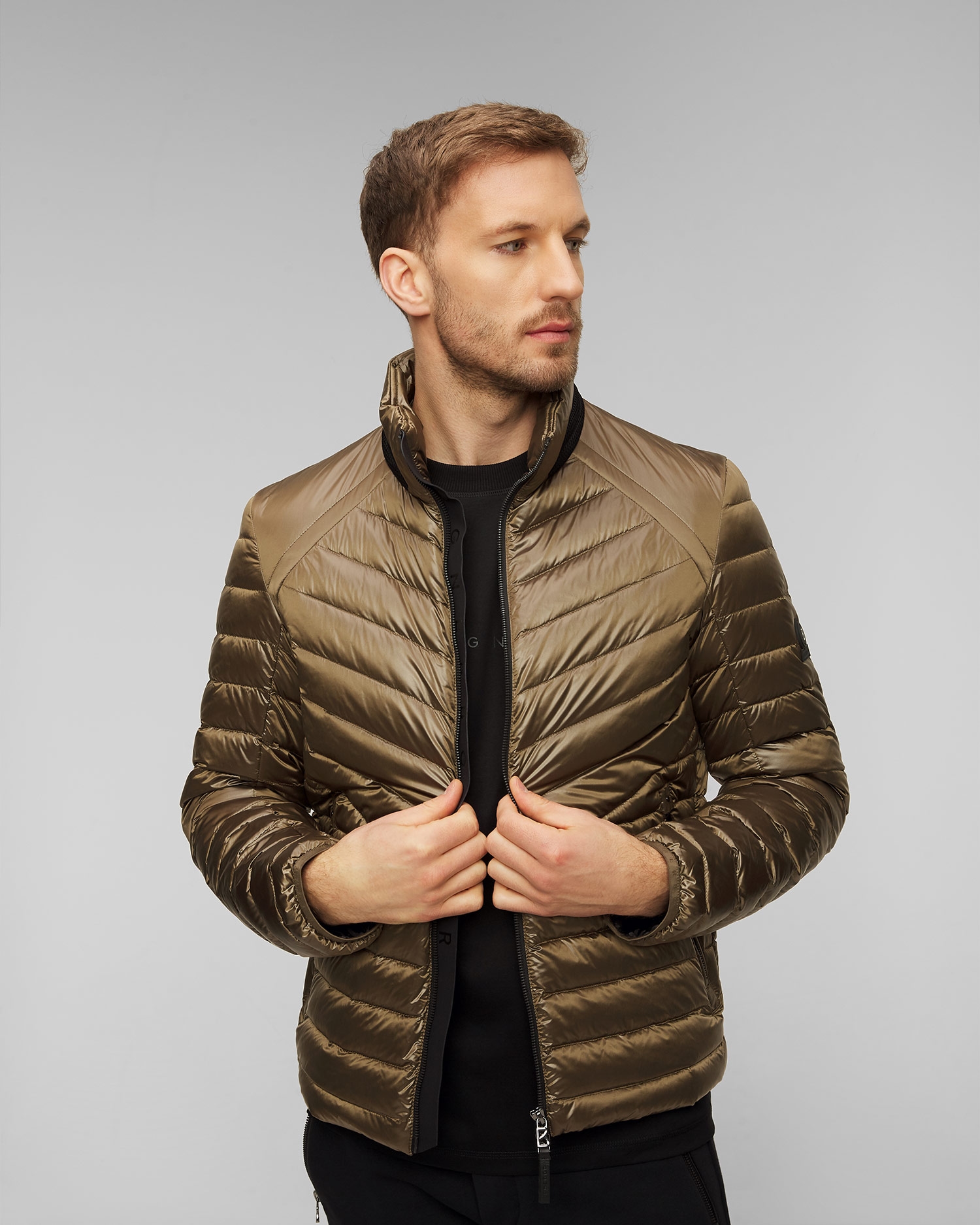 Hnědá pánská prošívaná vesta BOGNER Liman-D