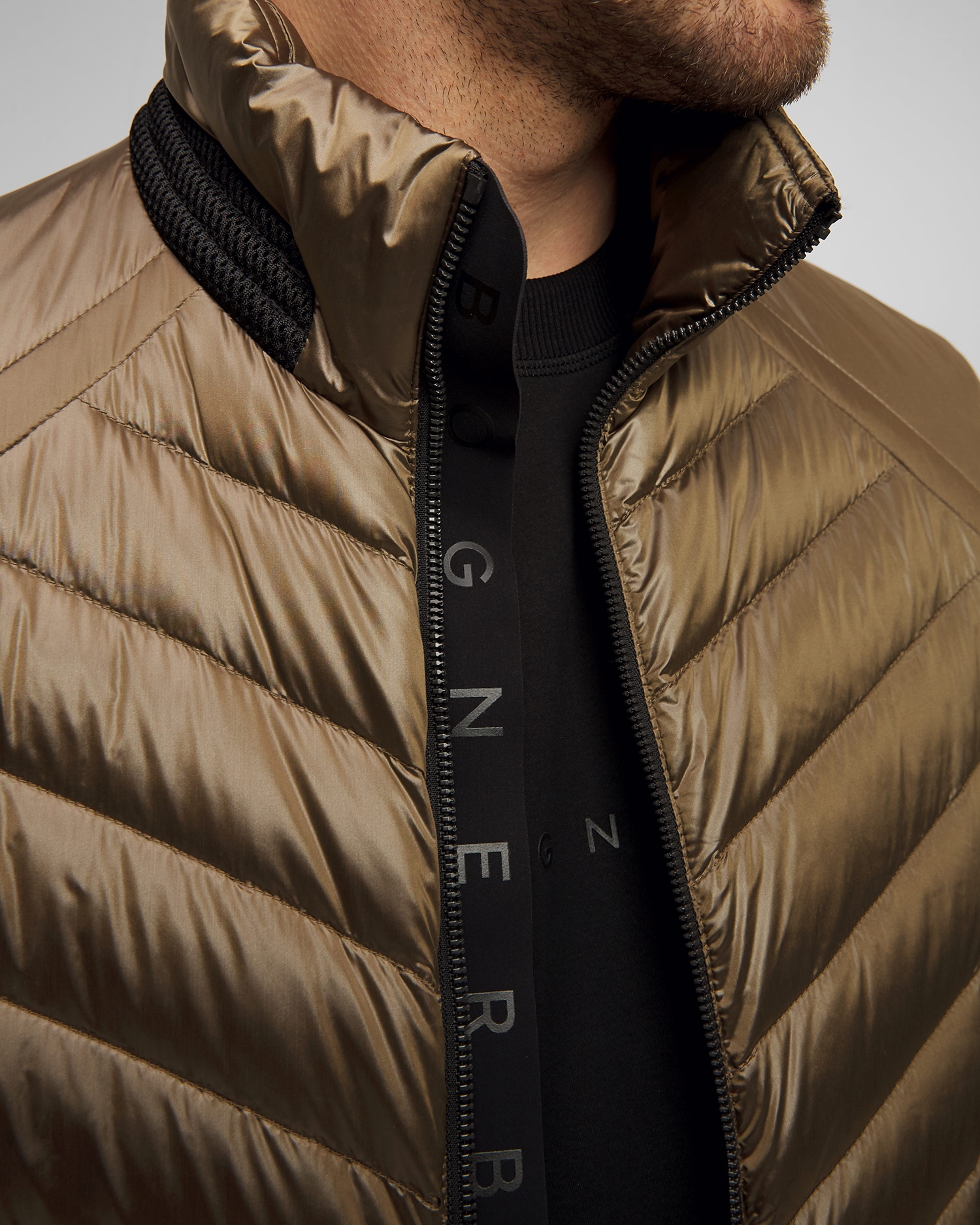 Hnědá pánská prošívaná vesta BOGNER Liman-D