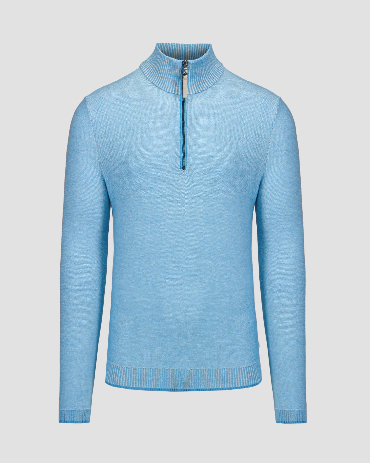 Modrý pánský vlněný svetr BOGNER Lias-1