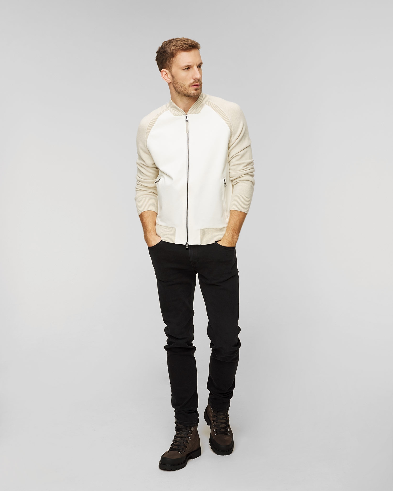 Pánský kašmírový svetr na zip BOGNER Dinoux