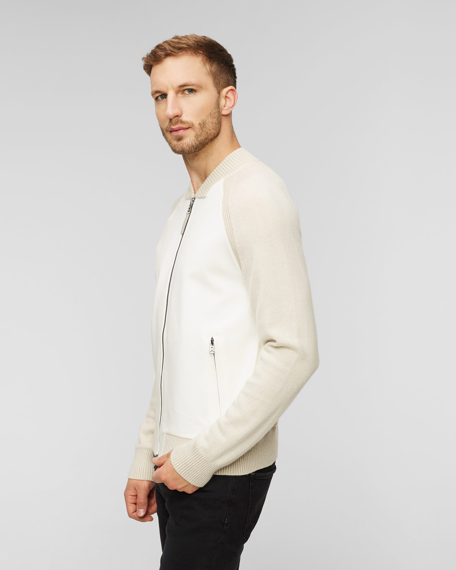 Pánský kašmírový svetr na zip BOGNER Dinoux