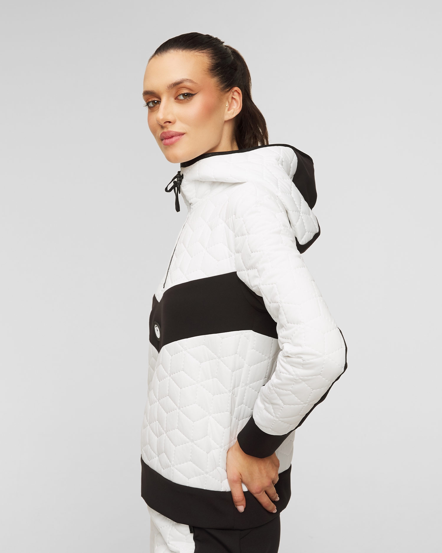 Prošívaná dámská mikina s kapucou Sportalm