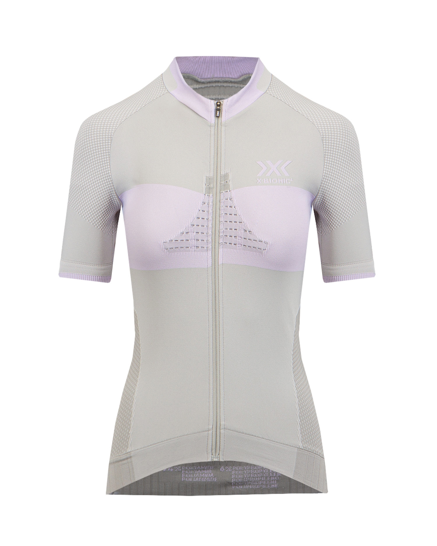X-BIONIC INVENT 4.0 BIKE RACE ZIP t-shirt, Color/Pattern: Szary