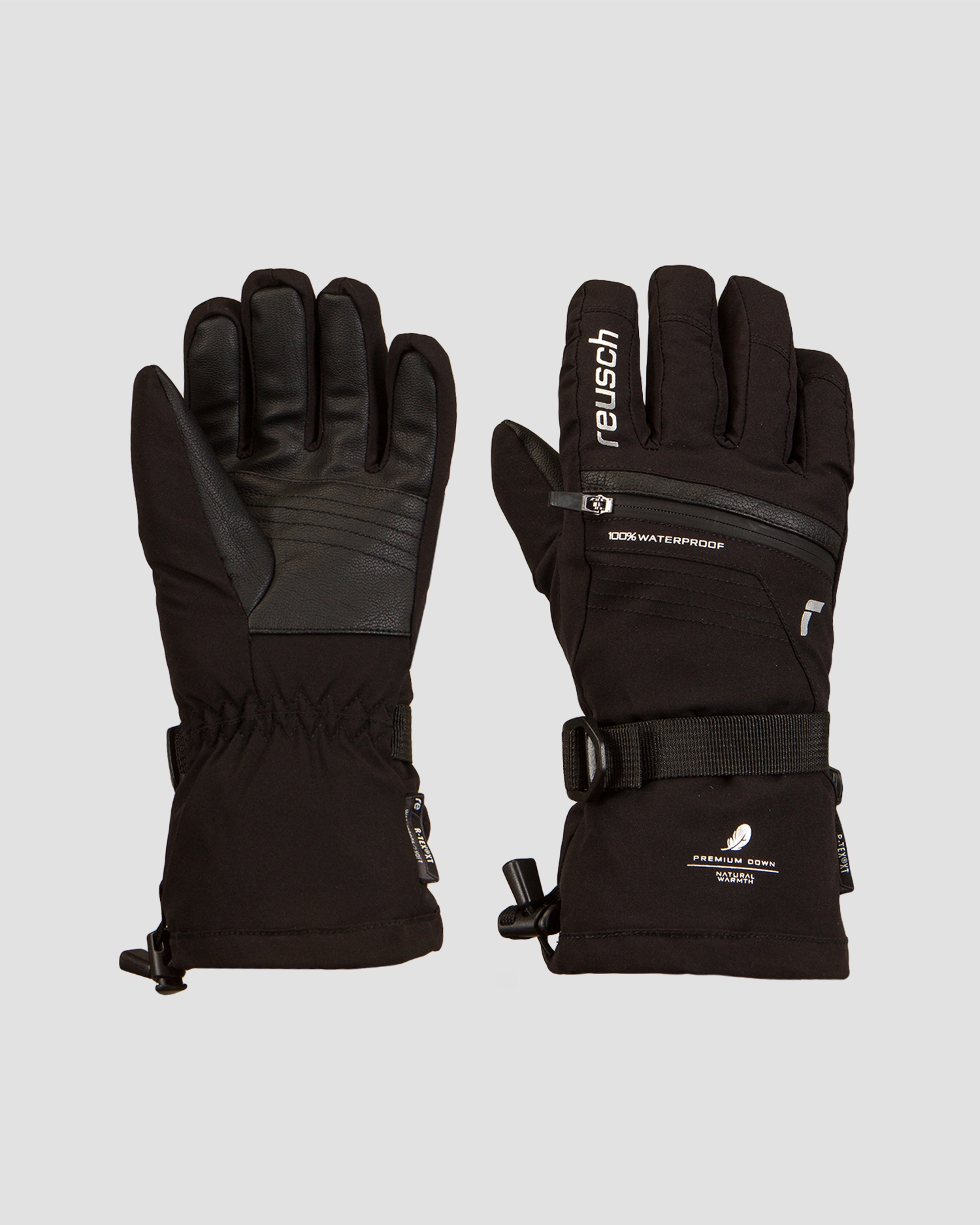 Dětské černé lyžařské rukavice Reusch Lando R-TEX® XT