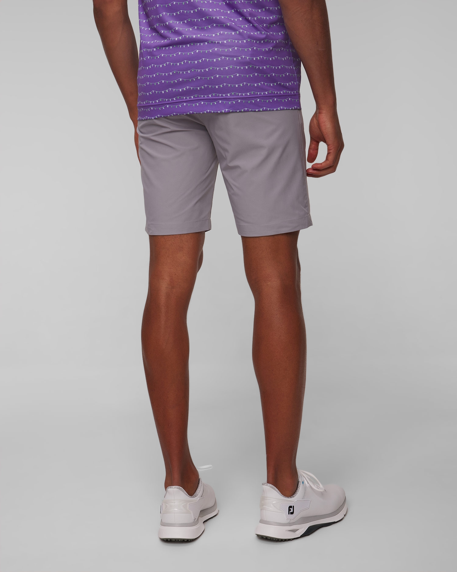 Světle šedé pánské kraťasy FootJoy Eu FJ Par Golf Short