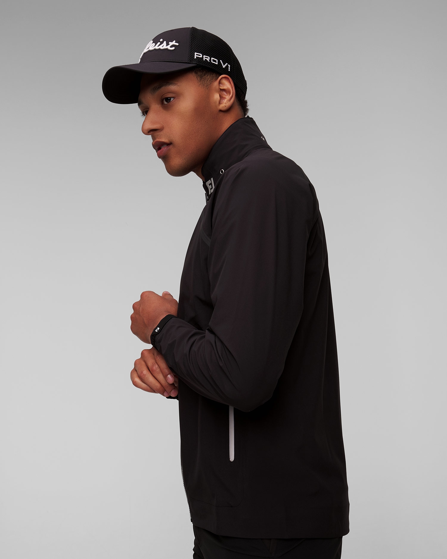Pánská černá golfová bunda FootJoy Eu HydroTour