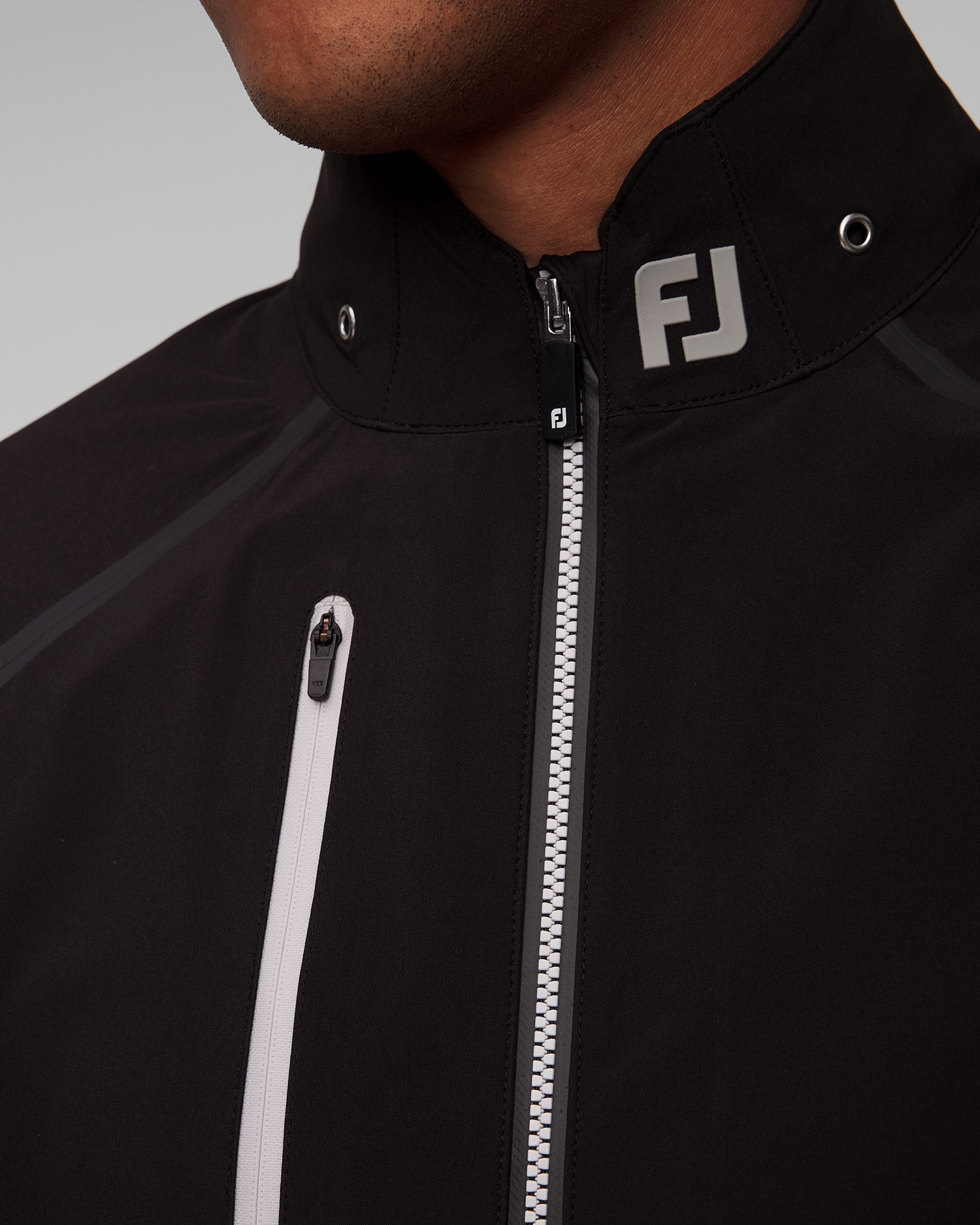 Pánská černá golfová bunda FootJoy Eu HydroTour