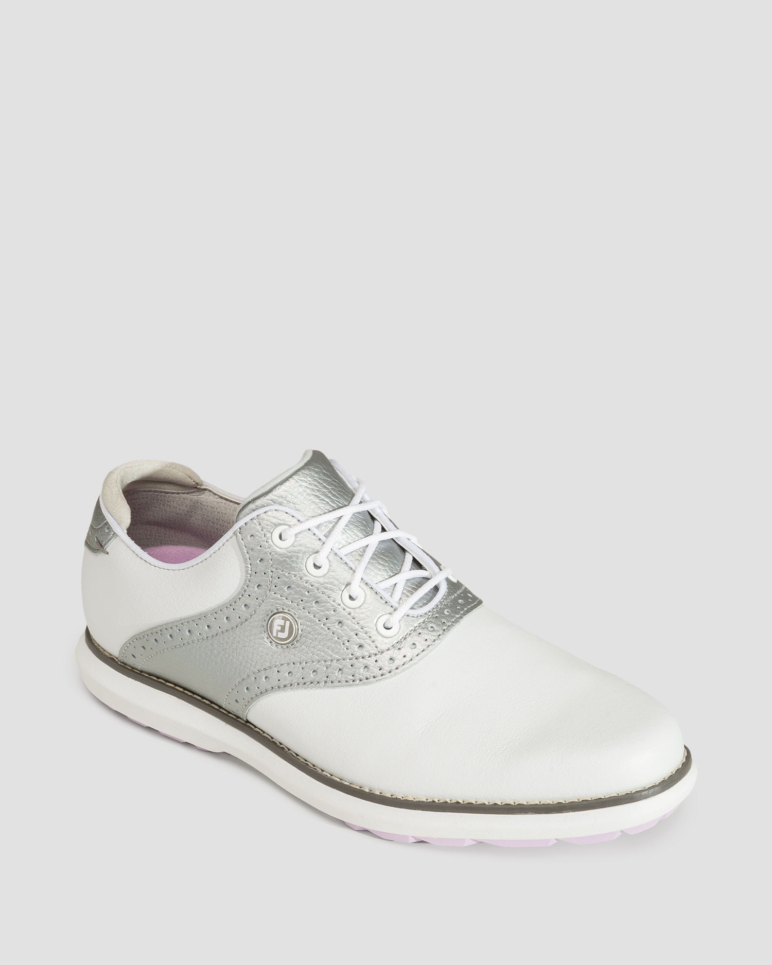 Dámské šedobílé golfové boty FootJoy WN FJ Traditions Spikeless