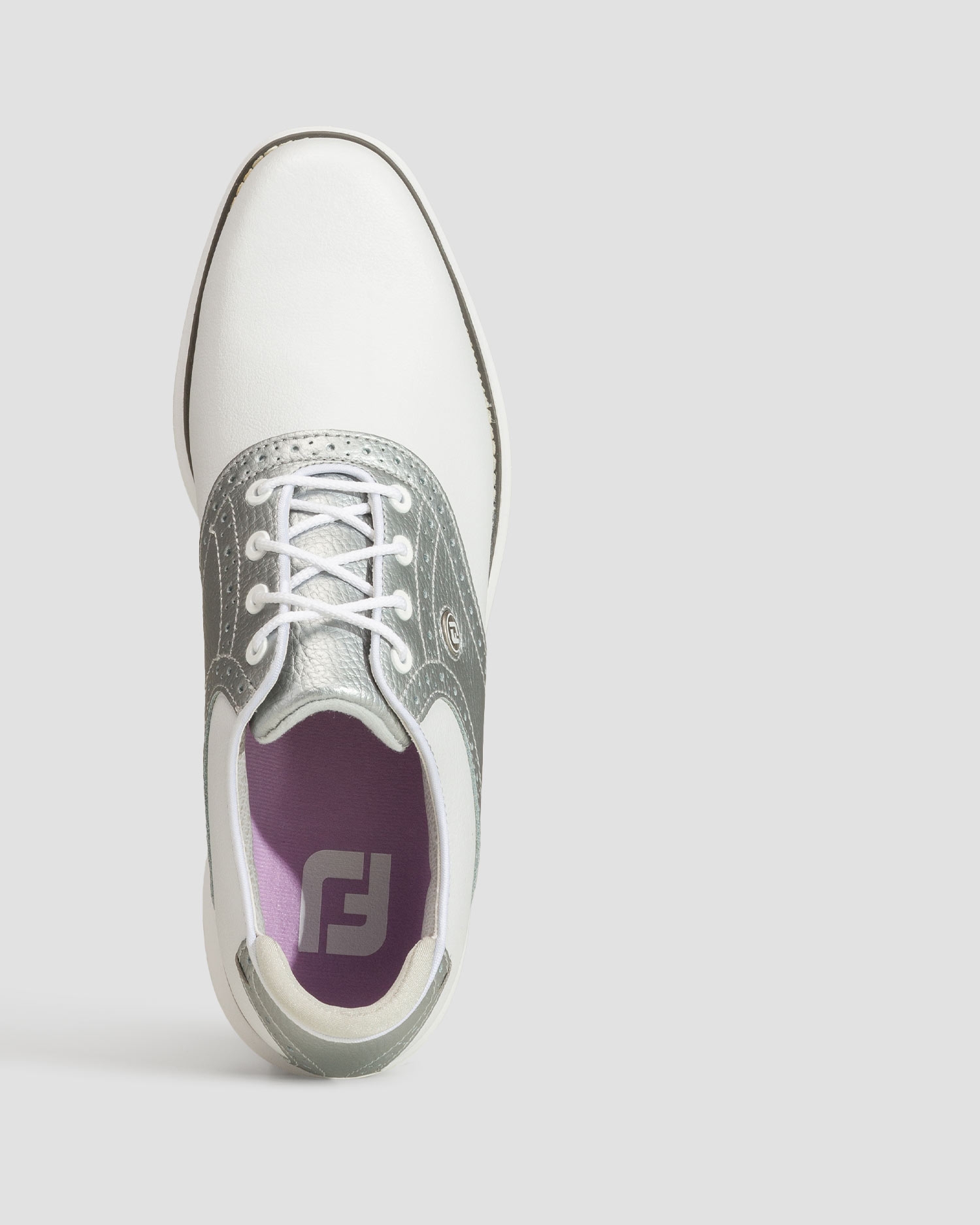 Dámské šedobílé golfové boty FootJoy WN FJ Traditions Spikeless