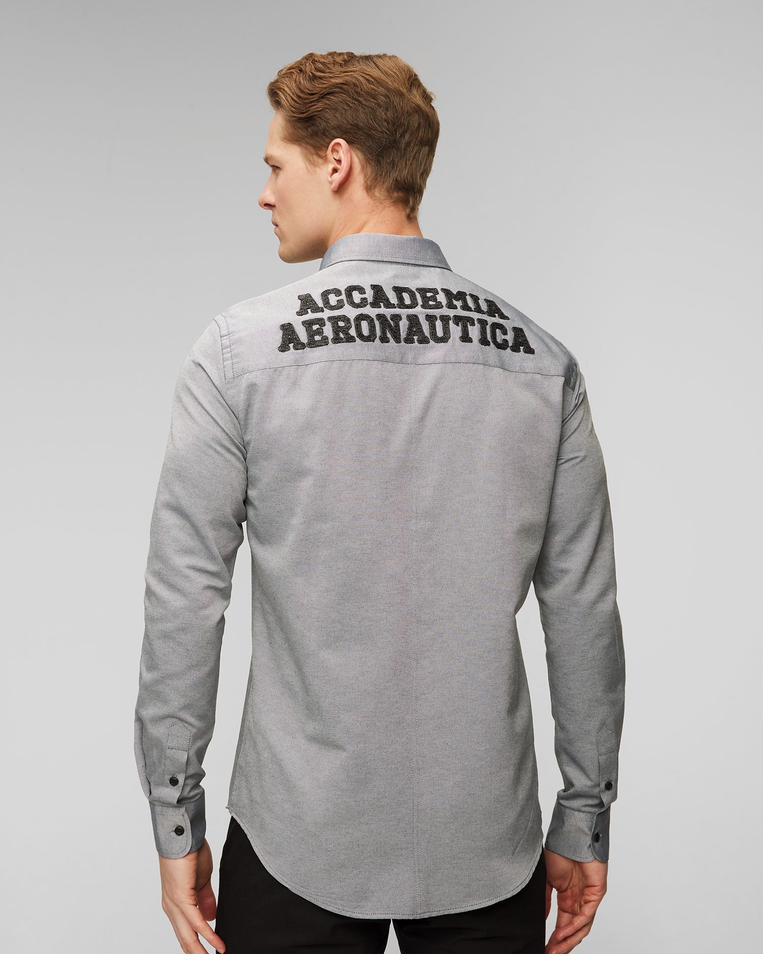 Šedá pánská košile Aeronautica Militare