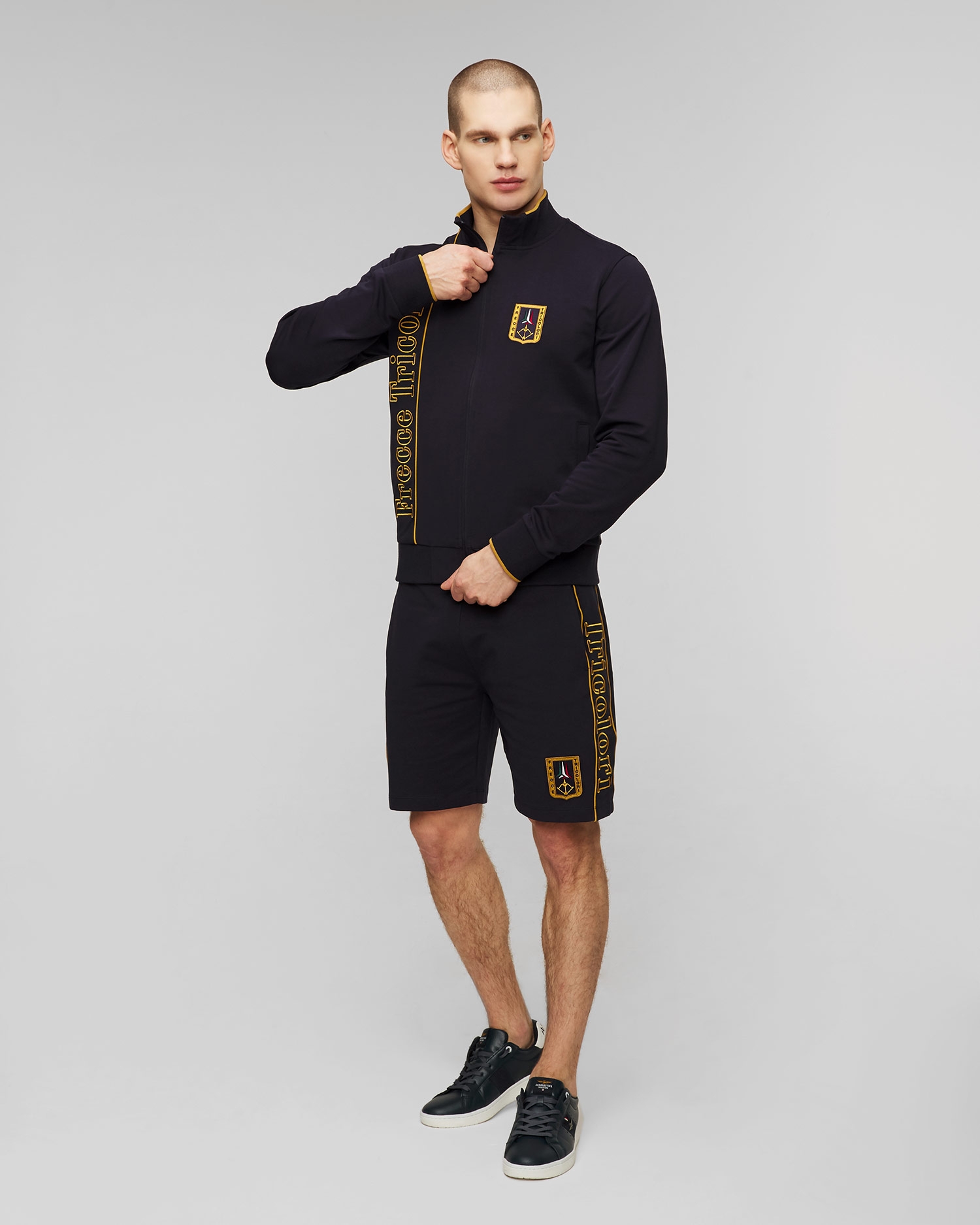 Tmavě modrá pánská mikina Aeronautica Militare