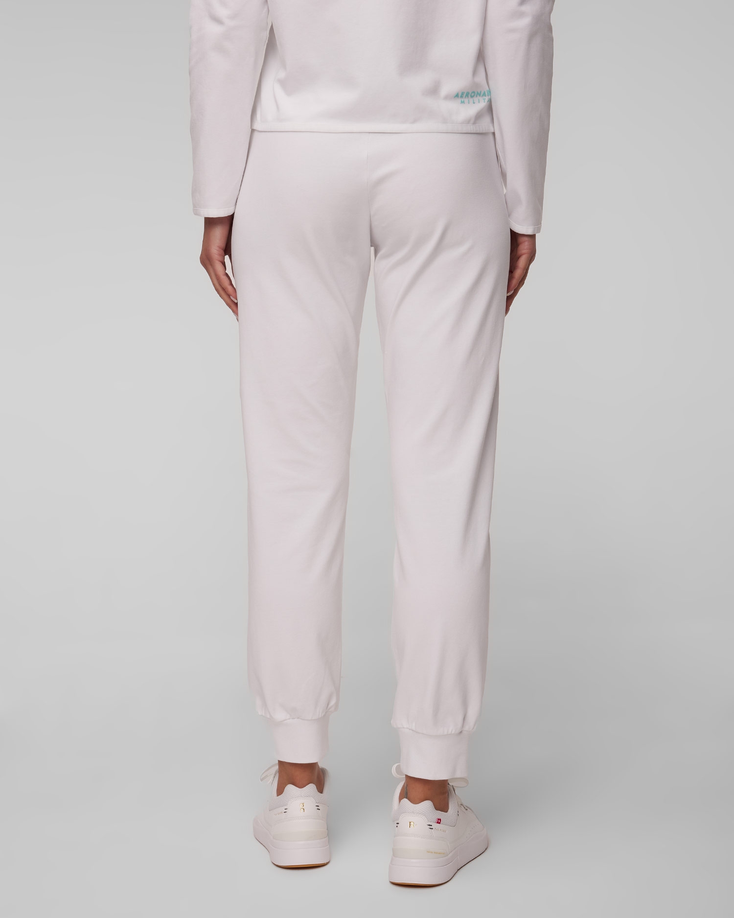 Bílé dámské tepláky Aeronautica Militare