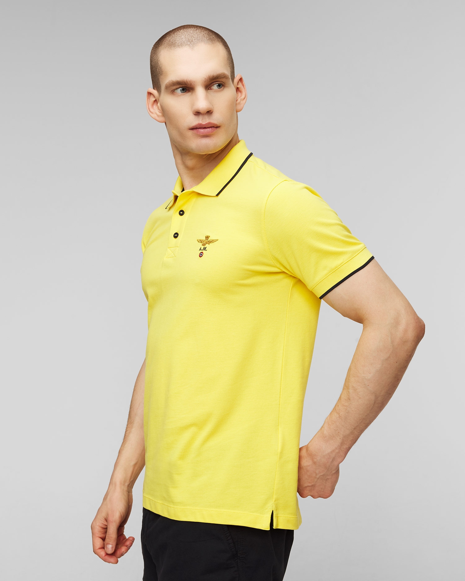 Žlutá pánská polokošile Aeronautica Militare