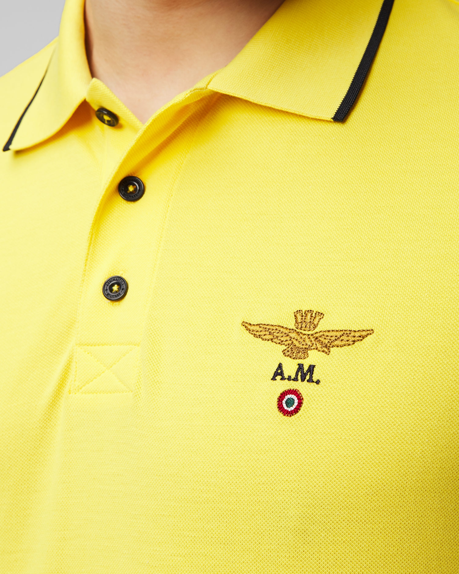 Žlutá pánská polokošile Aeronautica Militare