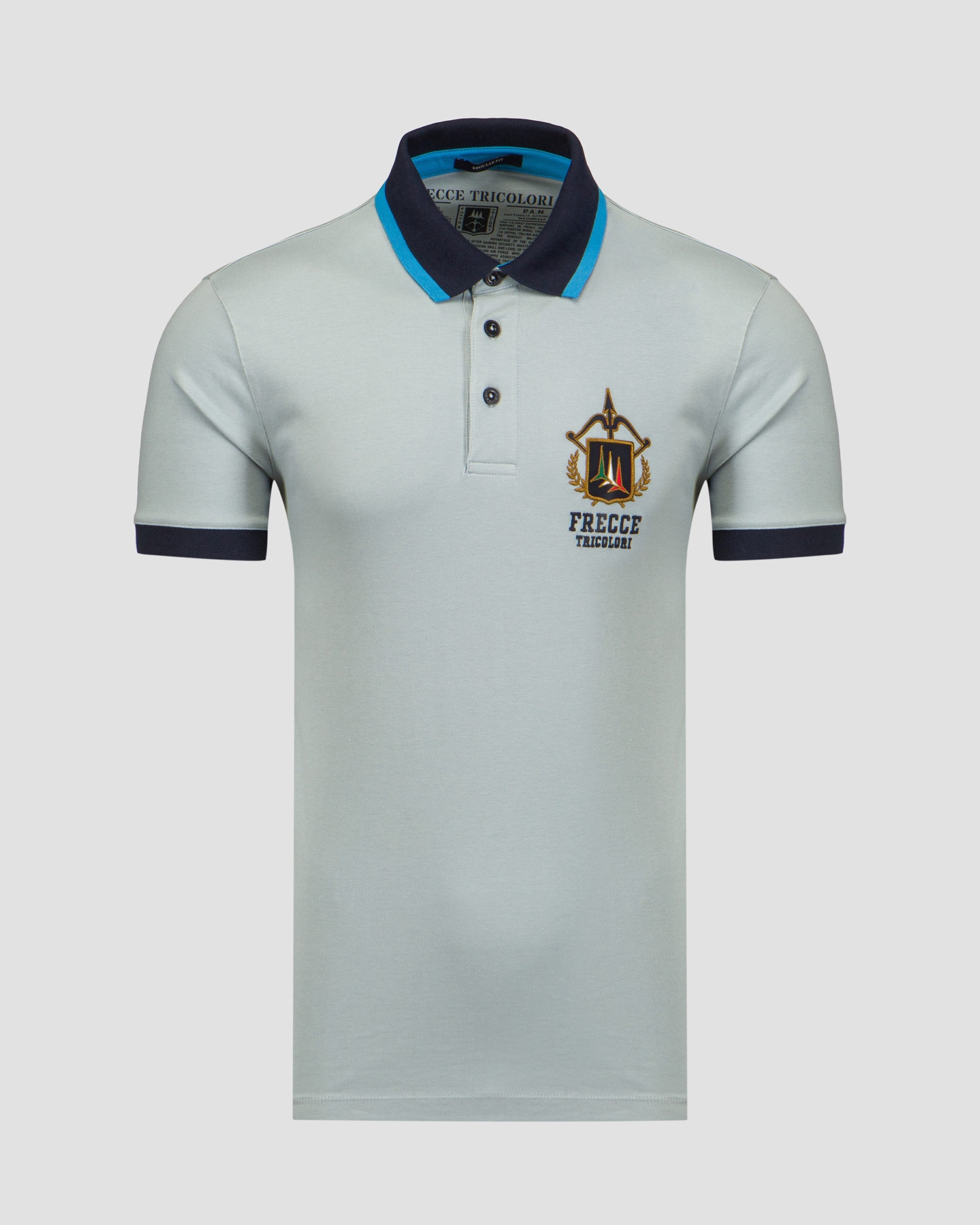 Světle modrá pánská polokošile Aeronautica Militare