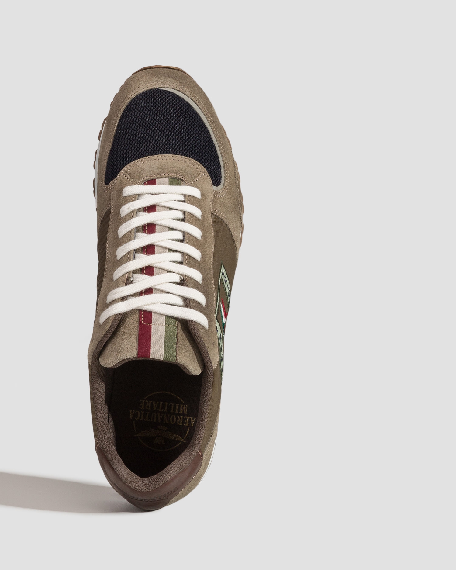 Zelené pánské kožené boty Aeronautica Militare