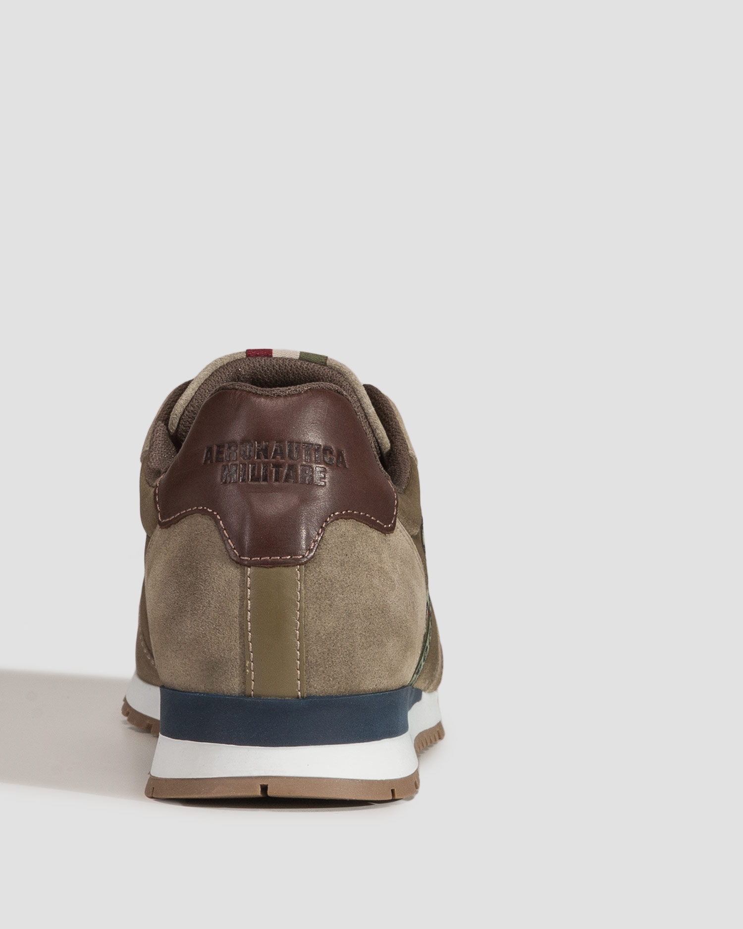 Zelené pánské kožené boty Aeronautica Militare