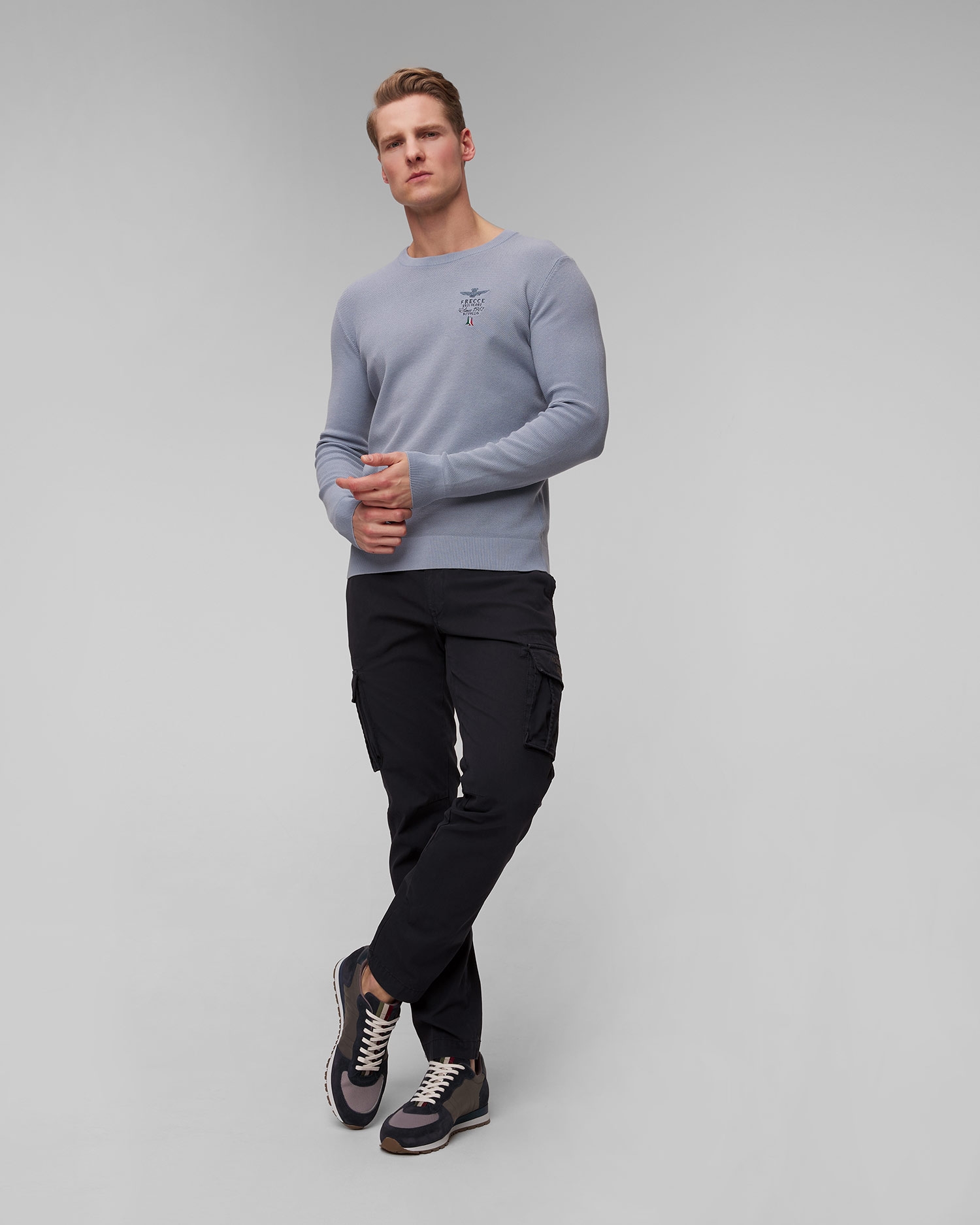 Kožené pánské boty Aeronautica Militare