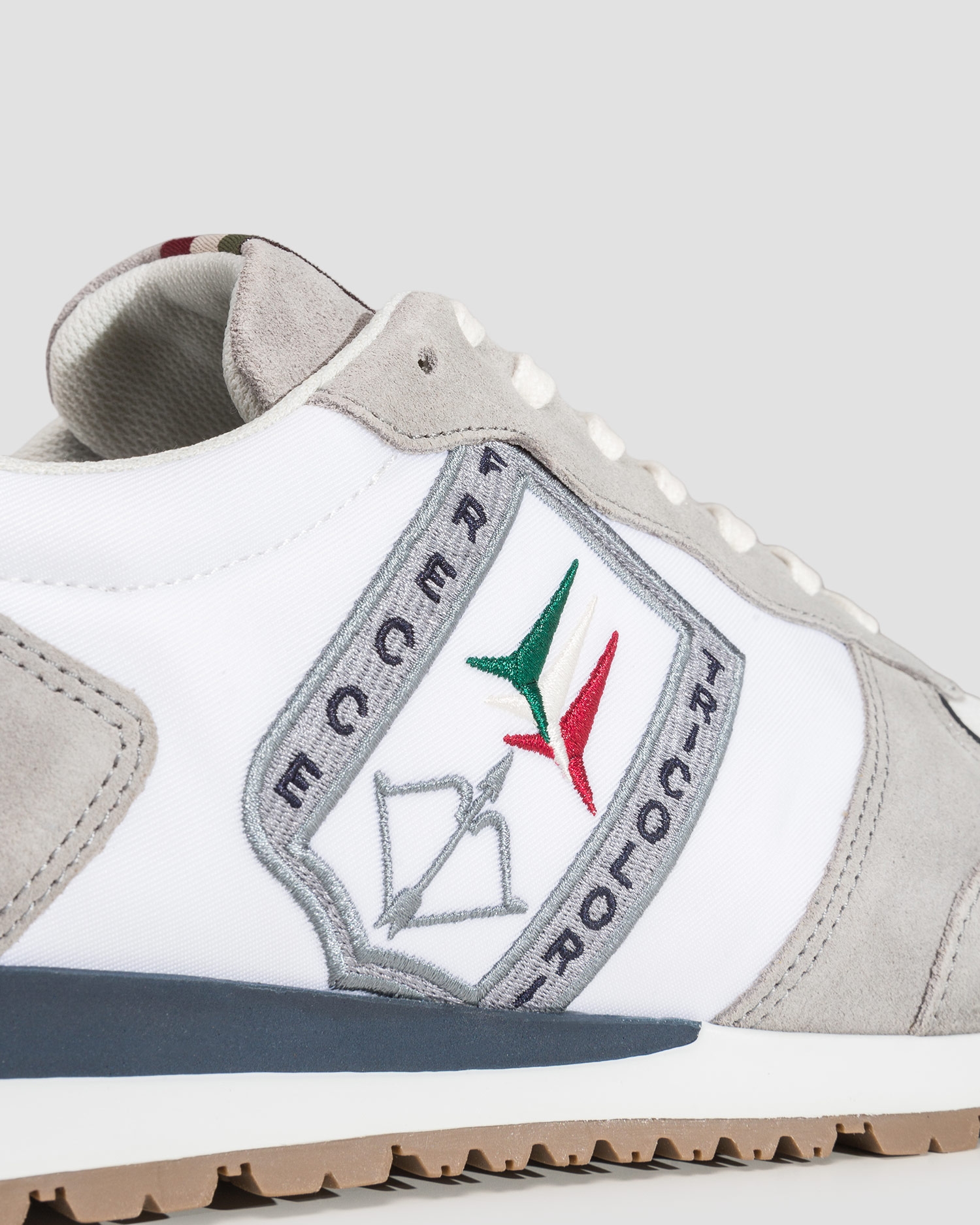 Bílé kožené pánské boty Aeronautica Militare