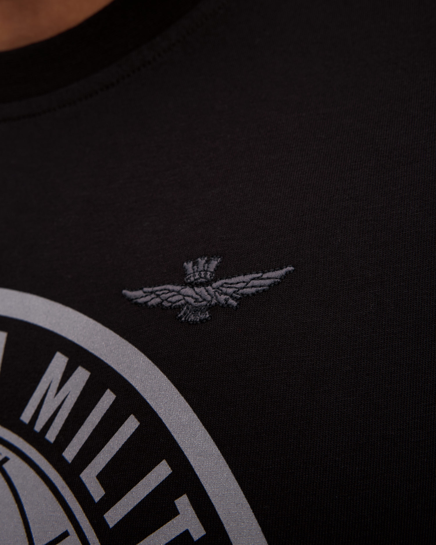 Černé pánské tričko Aeronautica Militare