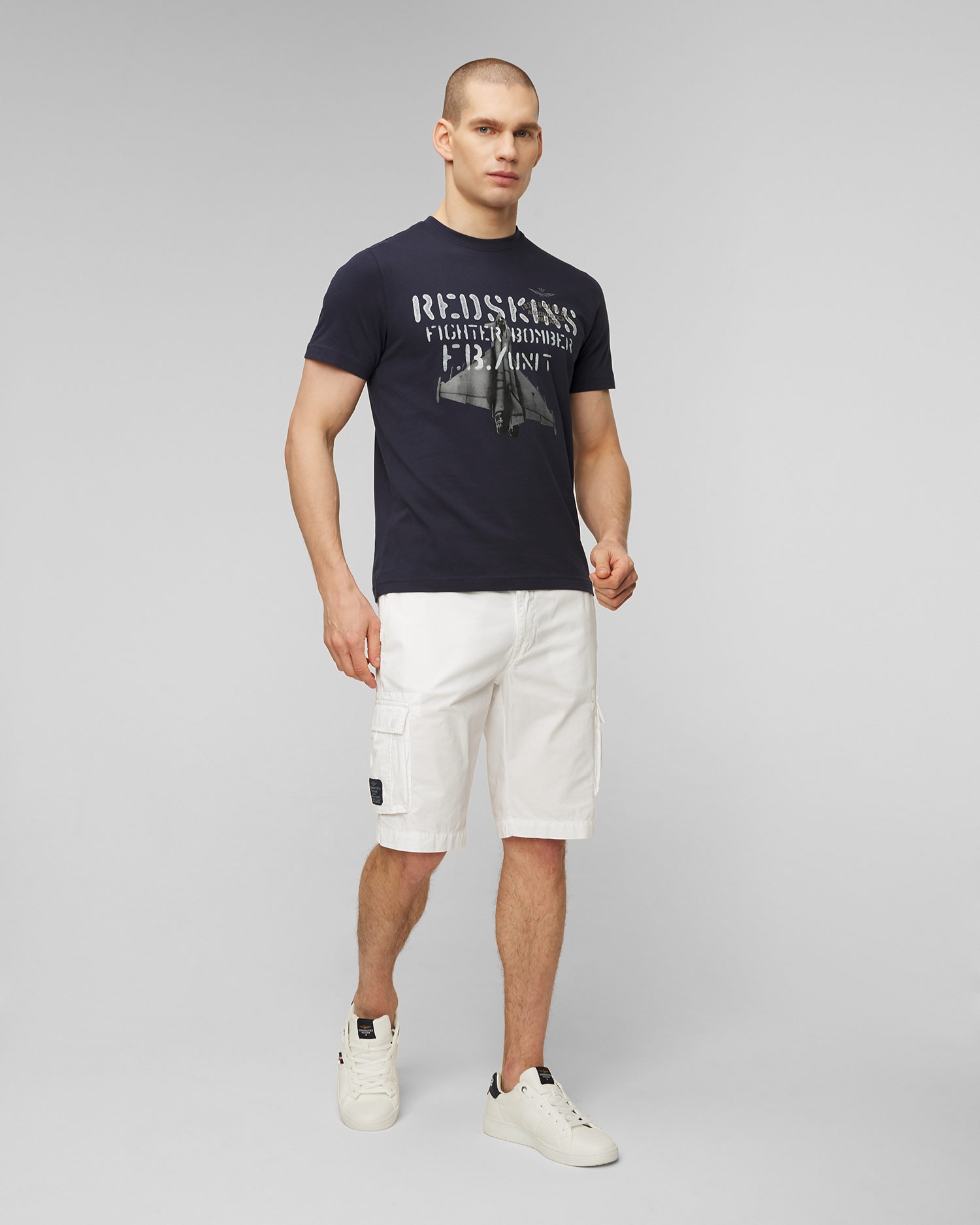 Tmavě modré pánské tričko Aeronautica Militare