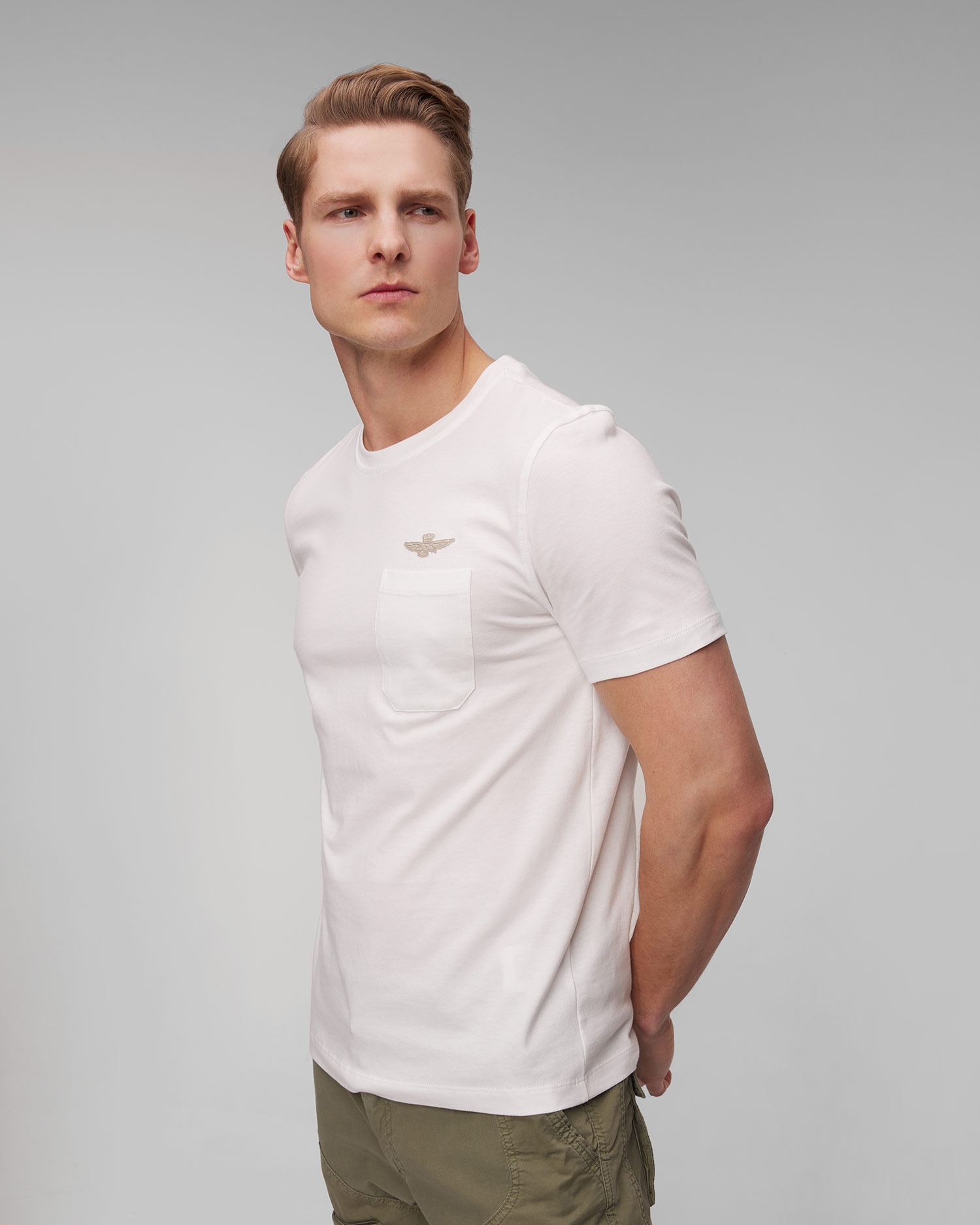 Bílé pánské tričko Aeronautica Militare