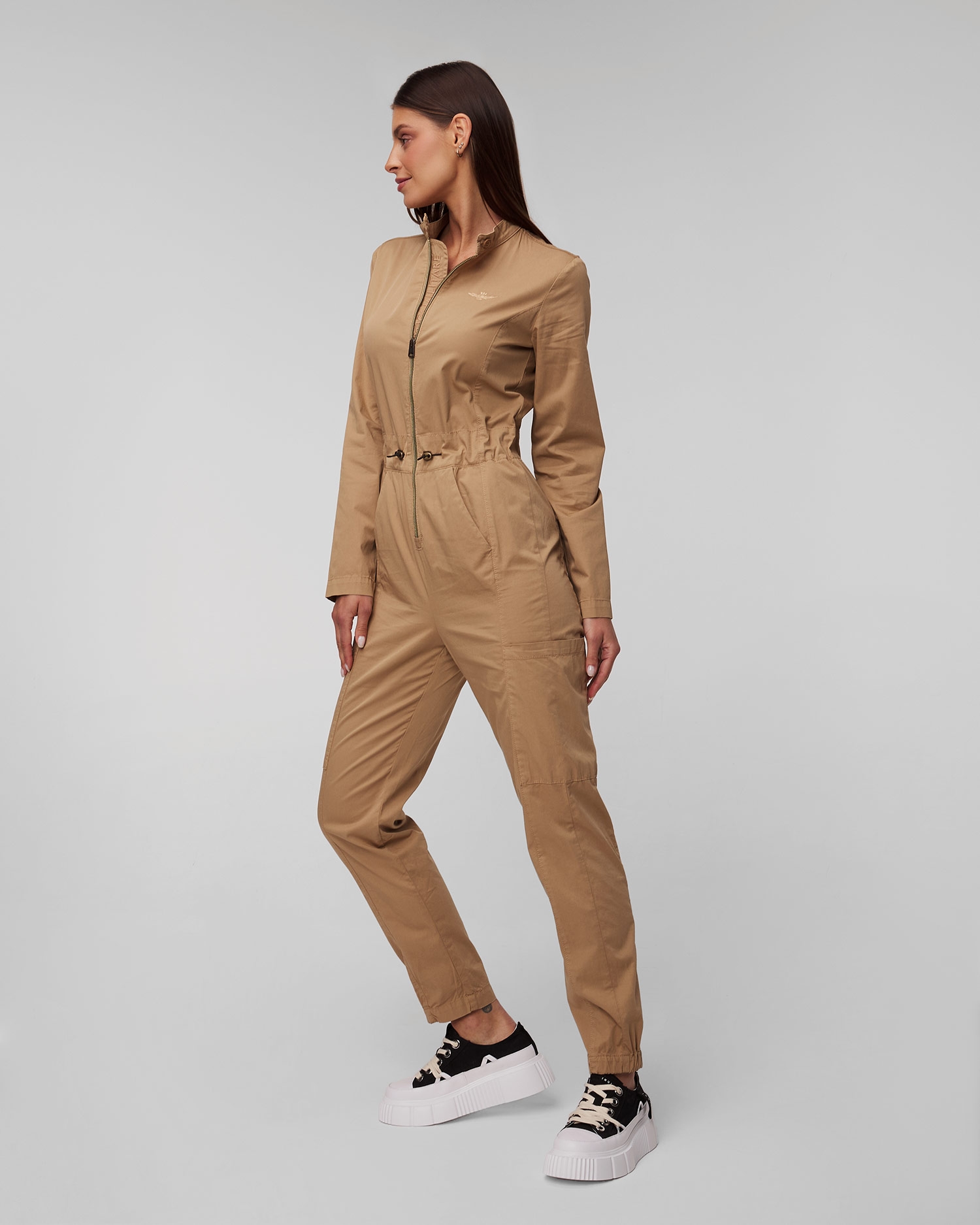 Hnědý dámský overal Aeronautica Militare