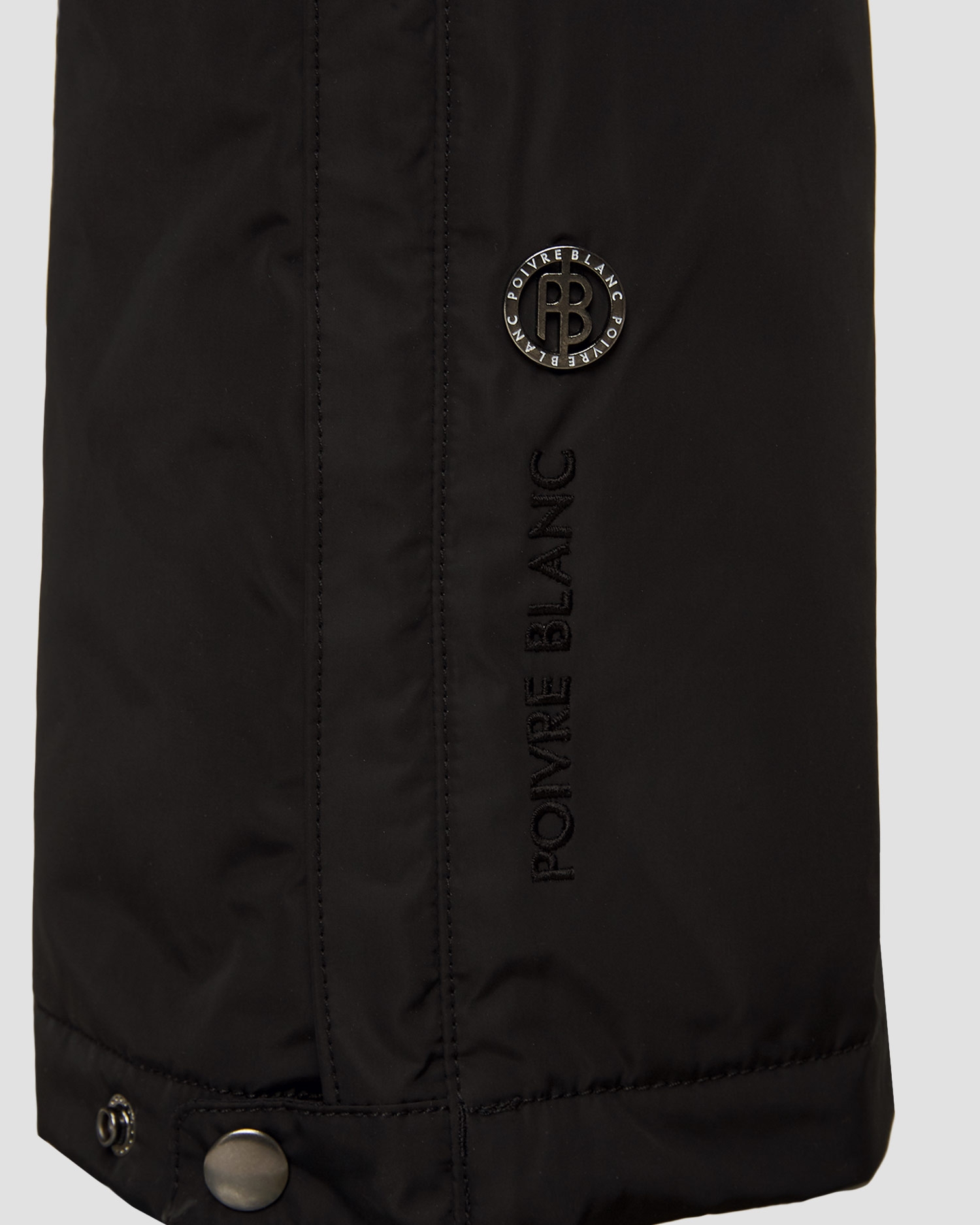 Černé dívčí lyžařské kalhoty se šlemi Poivre Blanc