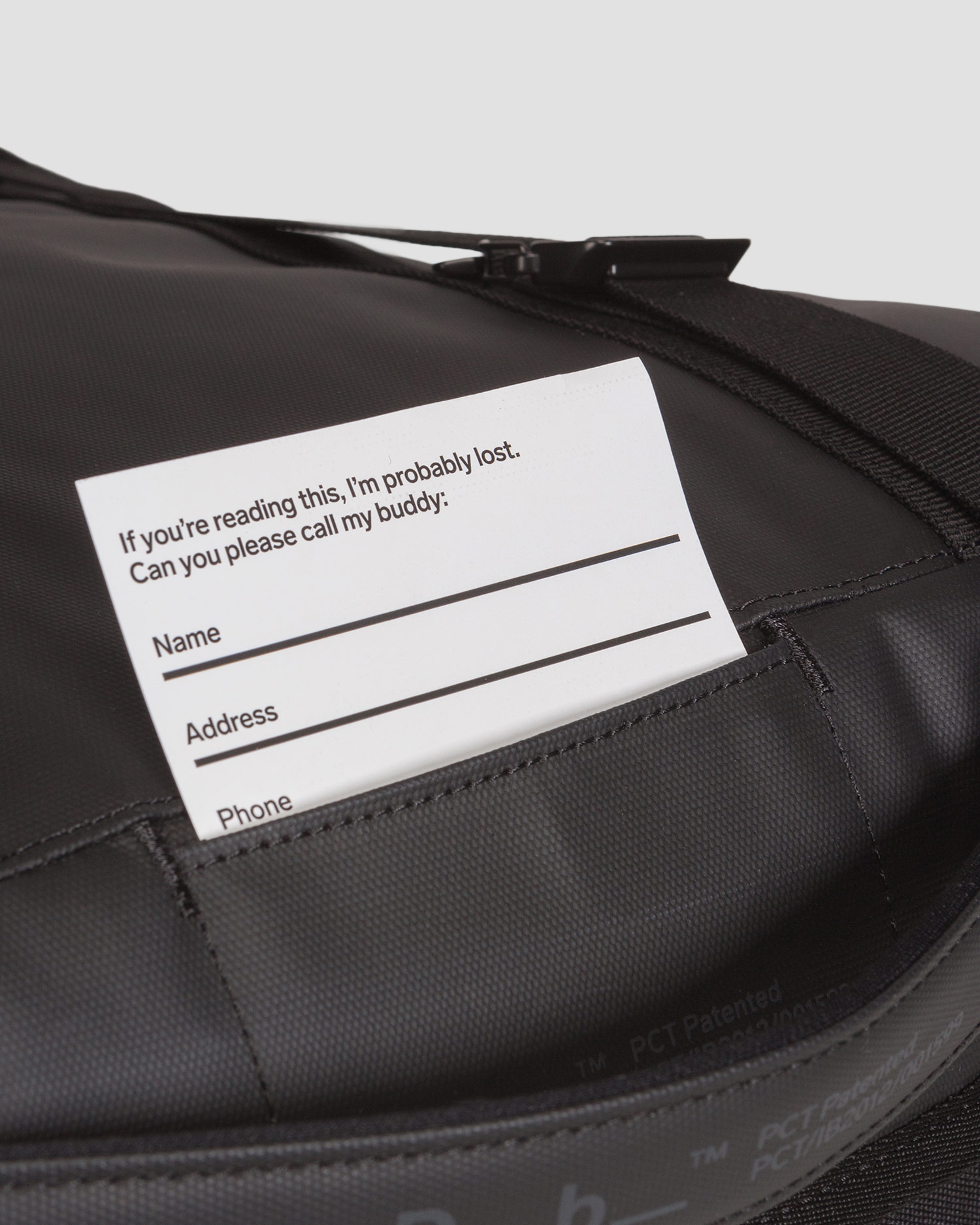 Černý vak na lyže Douchebag Snow Roller