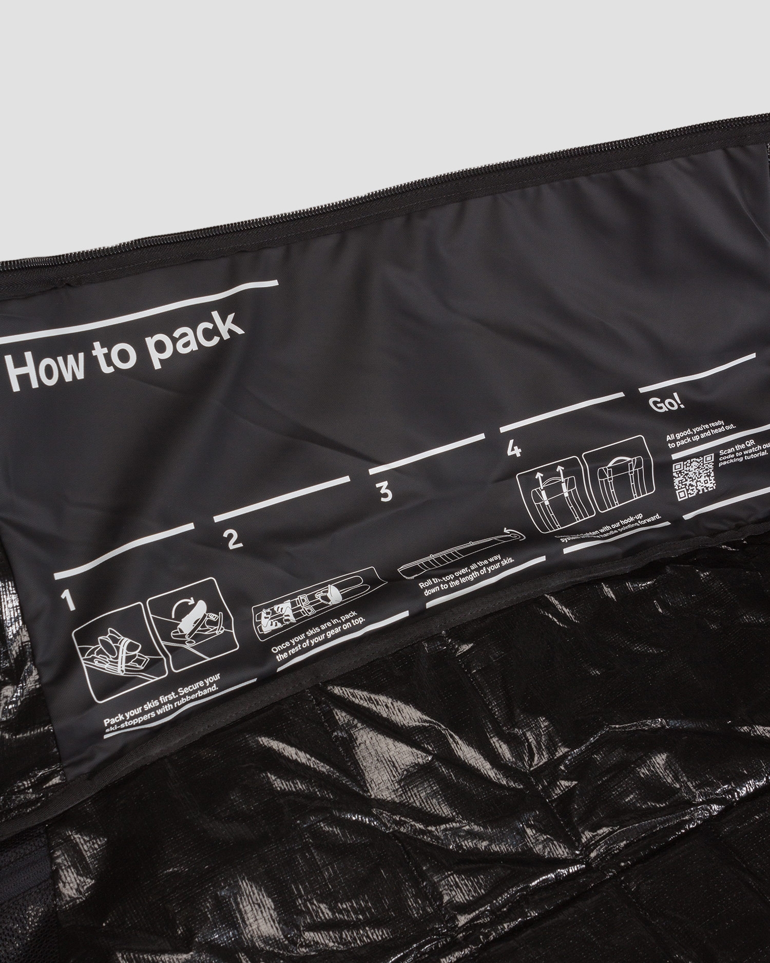 Černý vak na lyže Douchebag Snow Roller