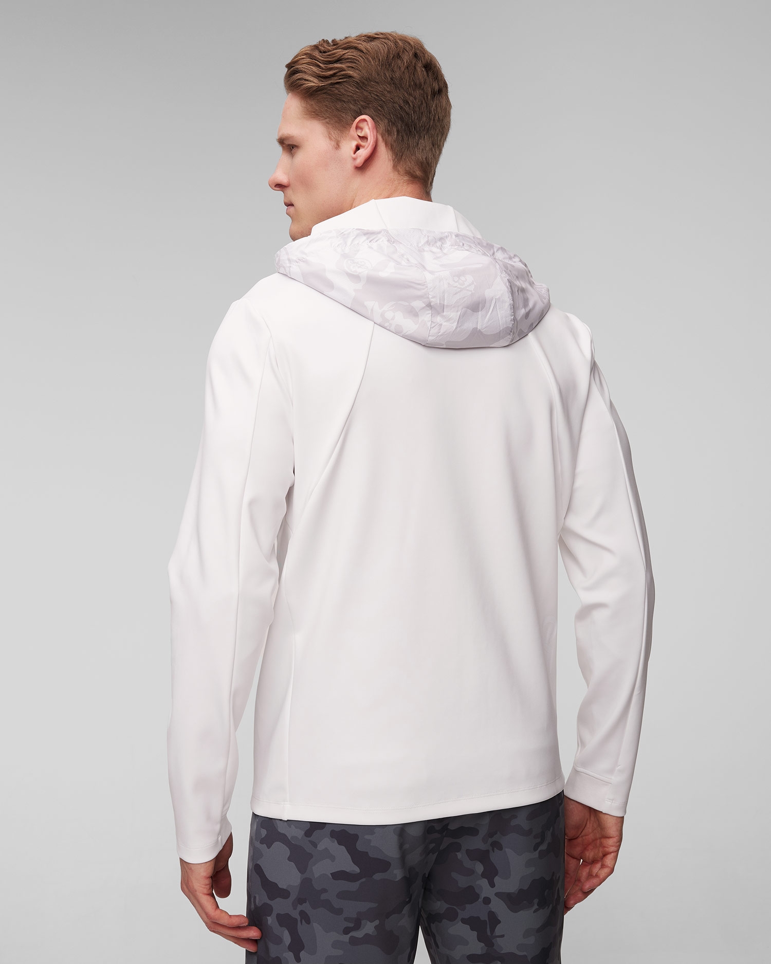 Pánská bílá bunda G/Fore Dazzel Camo Stretch Tech Interlock Performer Jkt