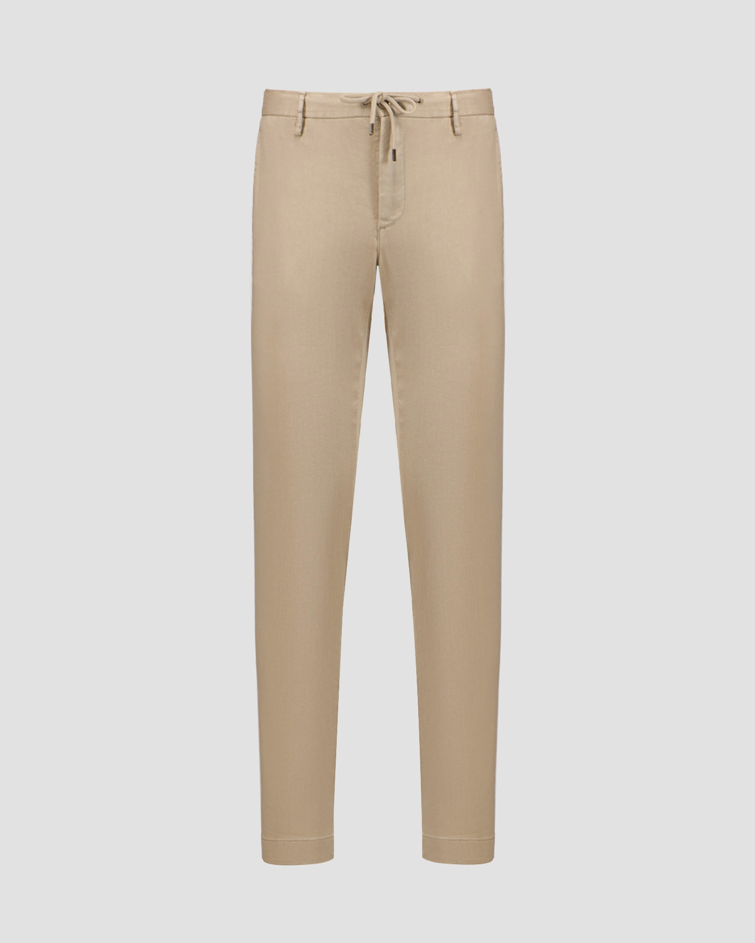 Béžové pánské lněné kalhoty Alberto Jump-Linen Twill