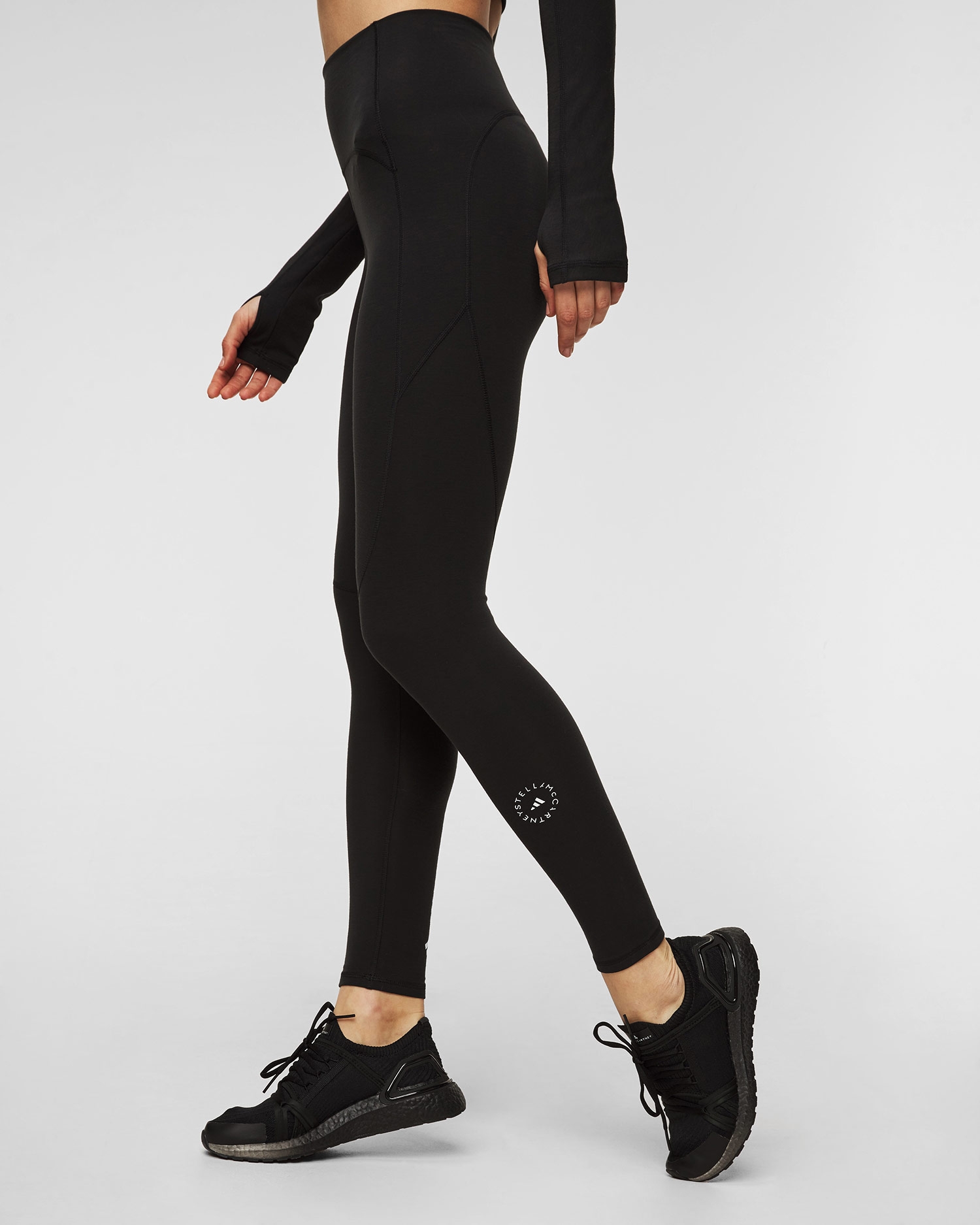 Černé dámské legíny Stella McCartney Asmc Tst 7/8