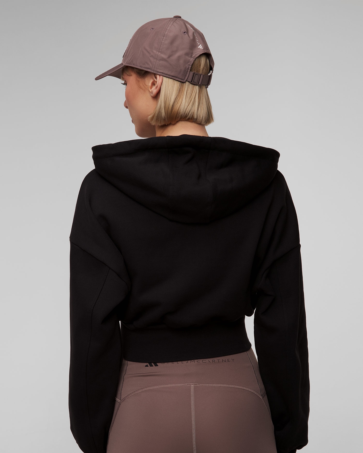 Dámská černá mikina Adidas by Stella McCartney ASMC Crop Hoodie