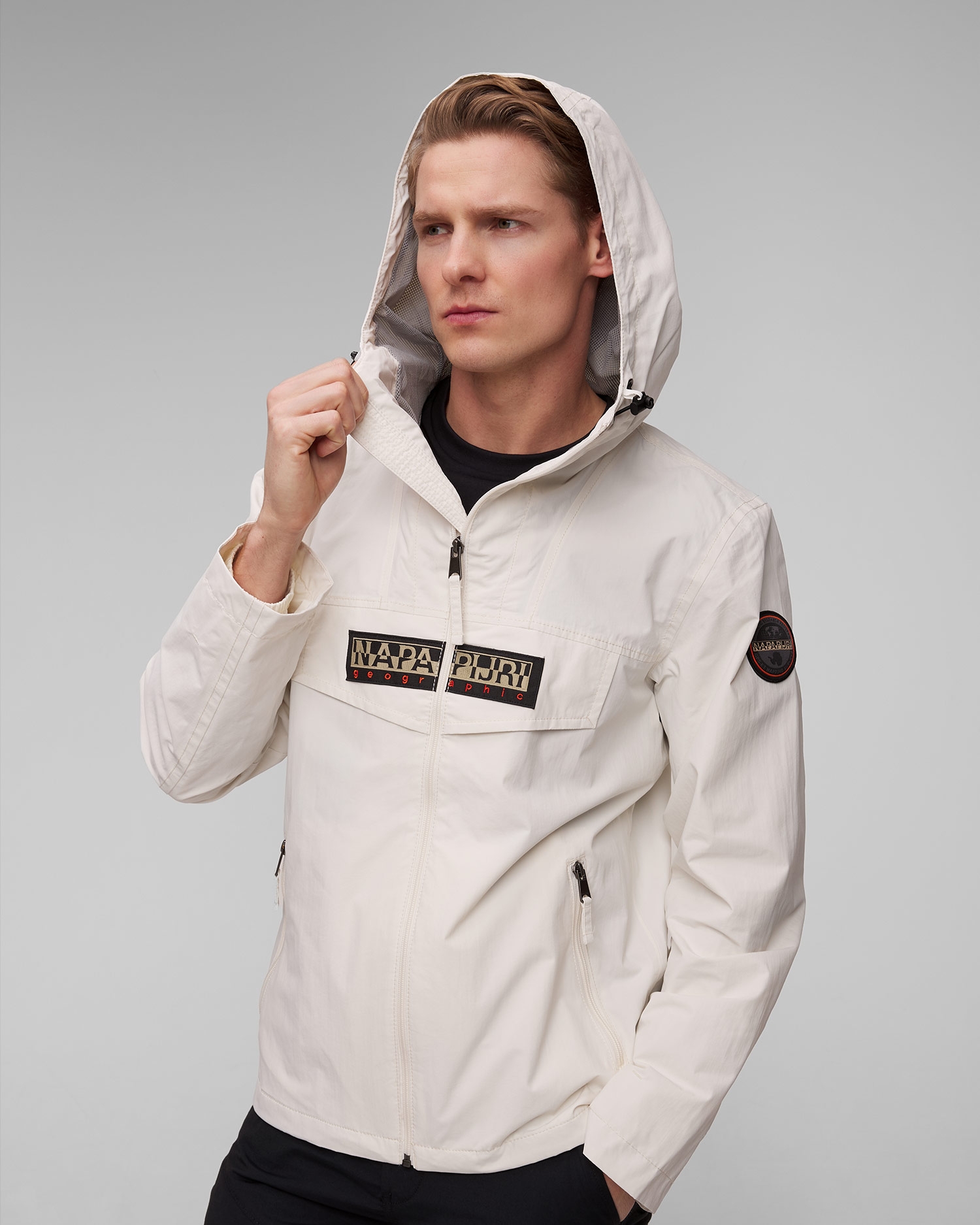 Bílá pánská bunda Napapijri Rainforest Open S