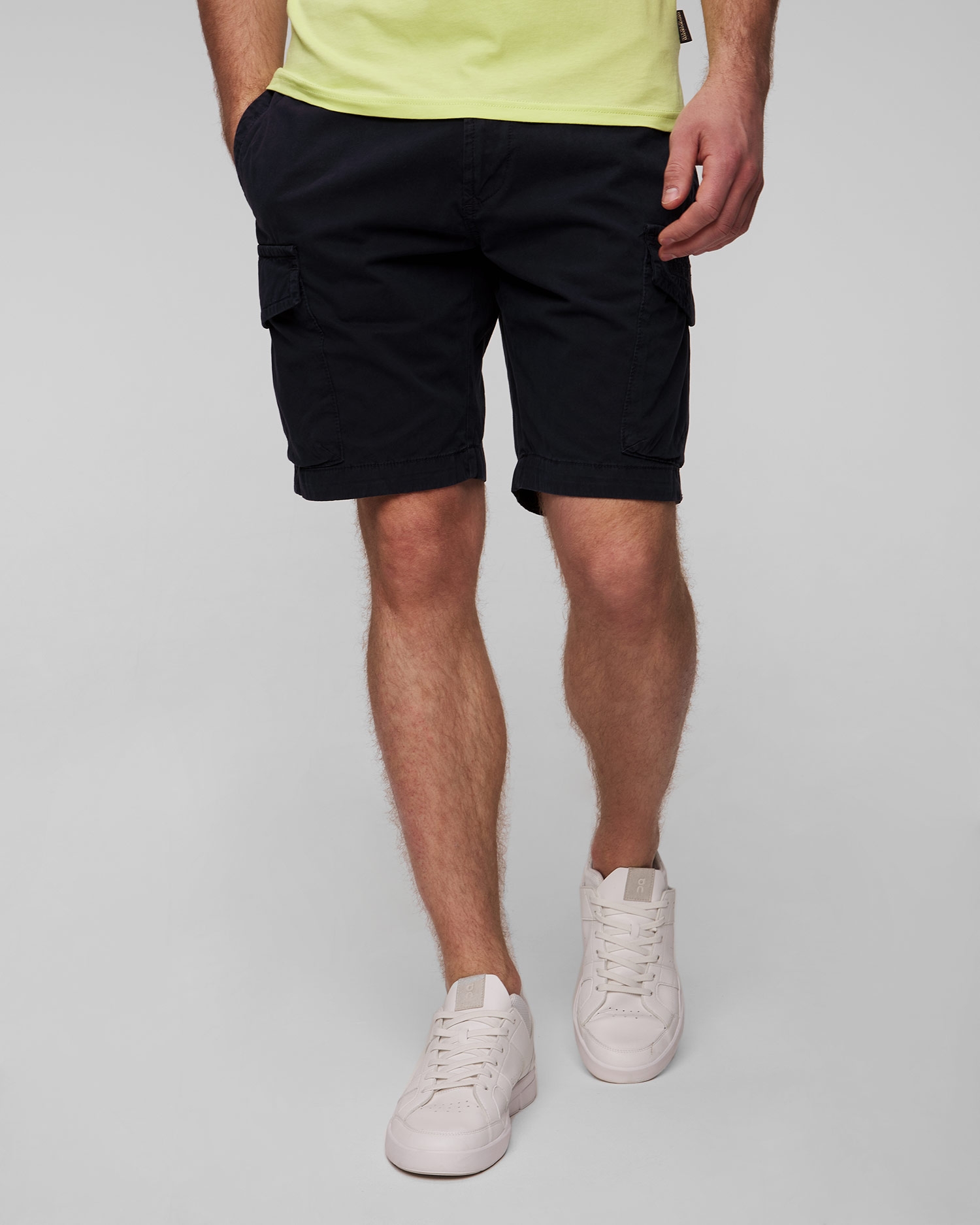 Tmavě modré pánské šortky Napapijri N-Deline