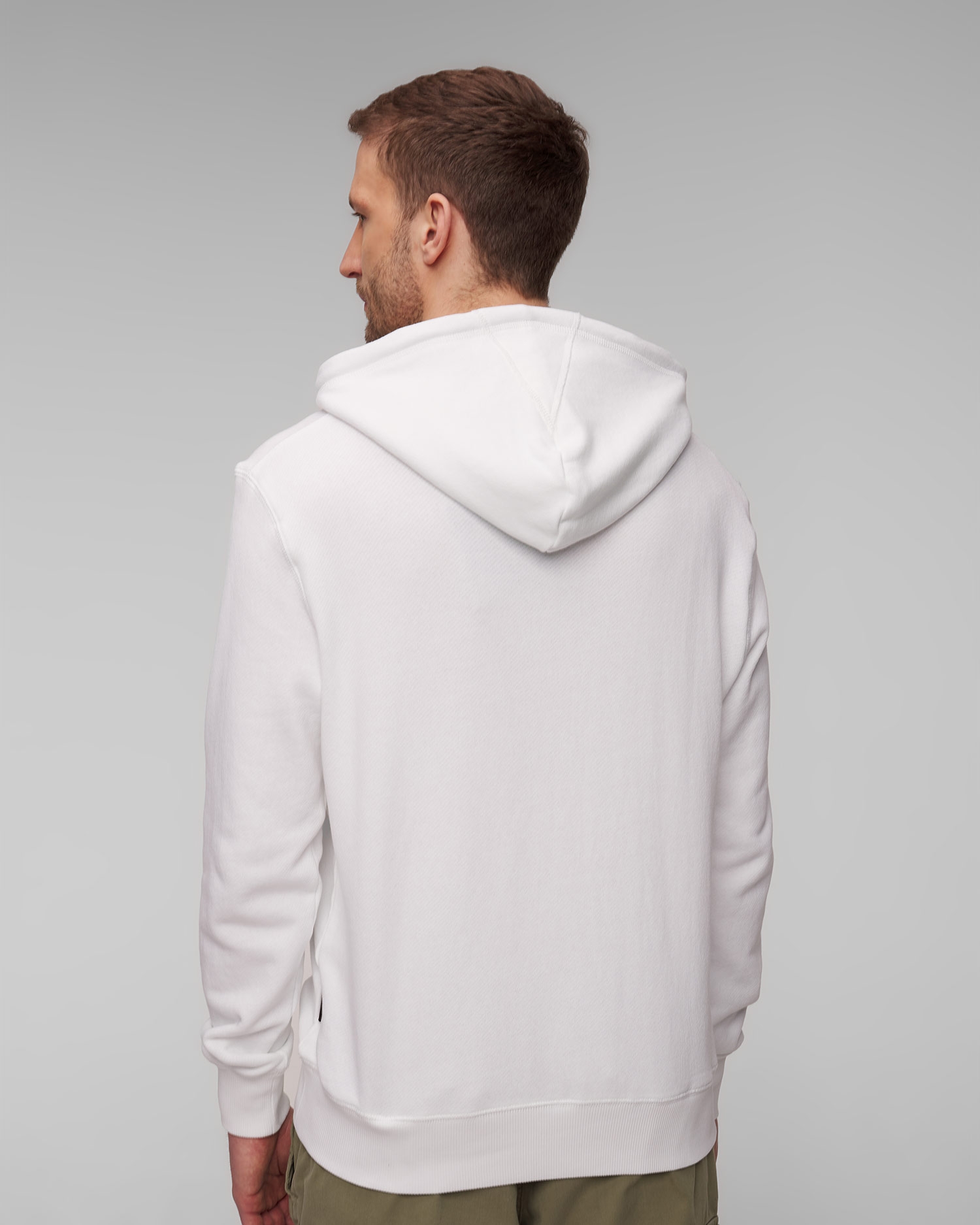 Bílá pánská mikina s kapucou Napapijri B-Kreis H