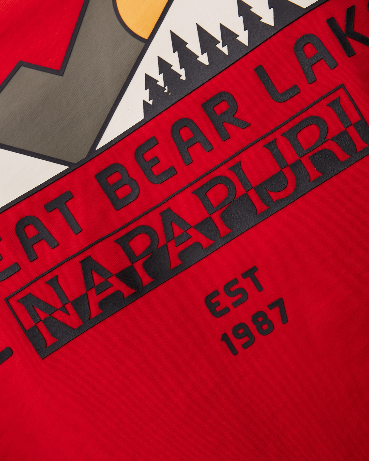 Oranžové pánské tričko Napapijri S-Tahi