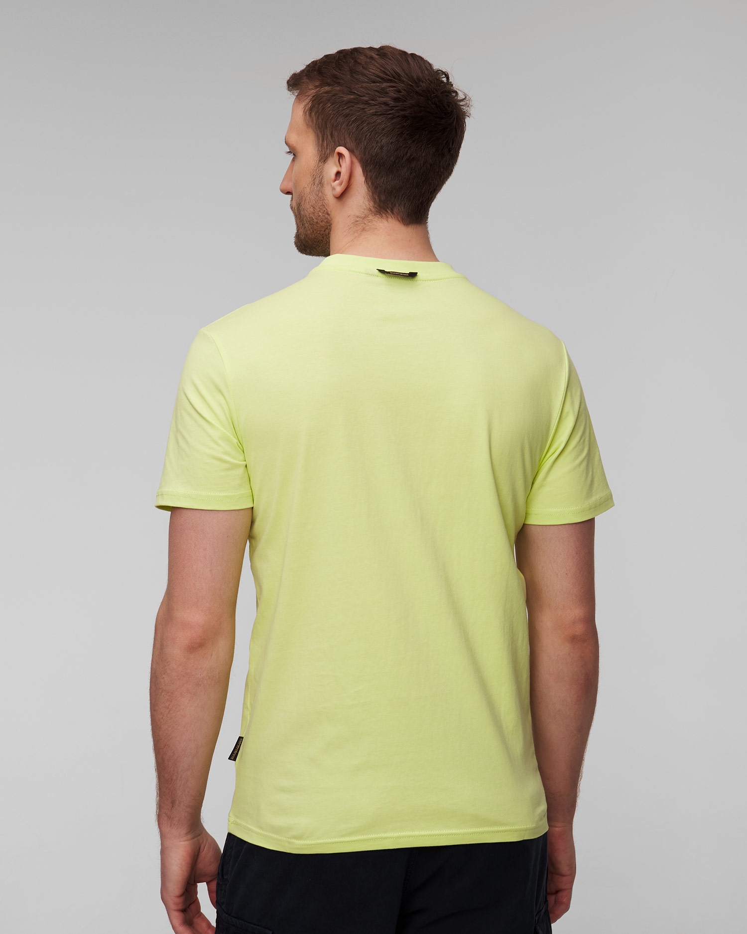 Žluté pánské tričko Napapijri S-Canada